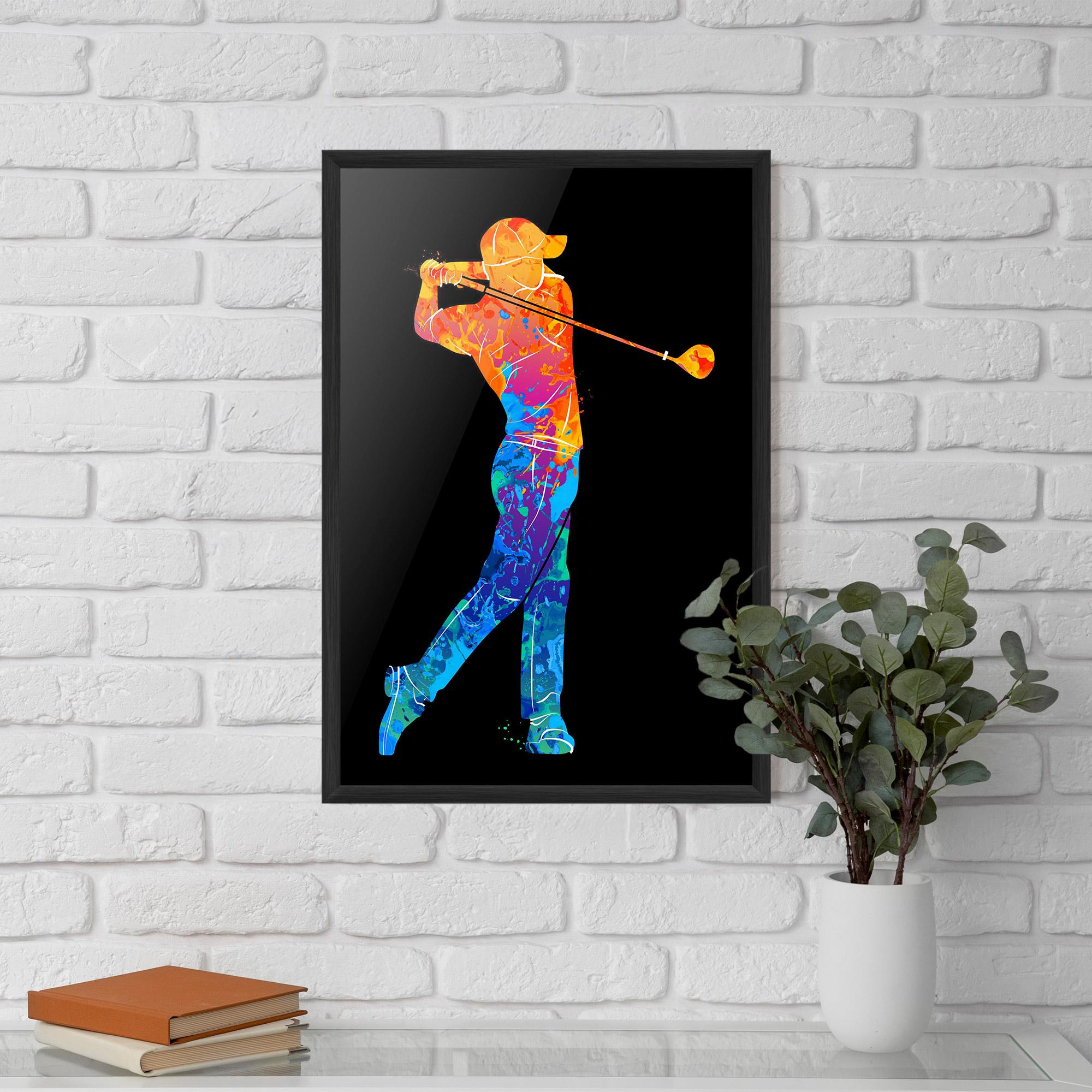 Poster Înrămat Color Mix Golf mockup 5