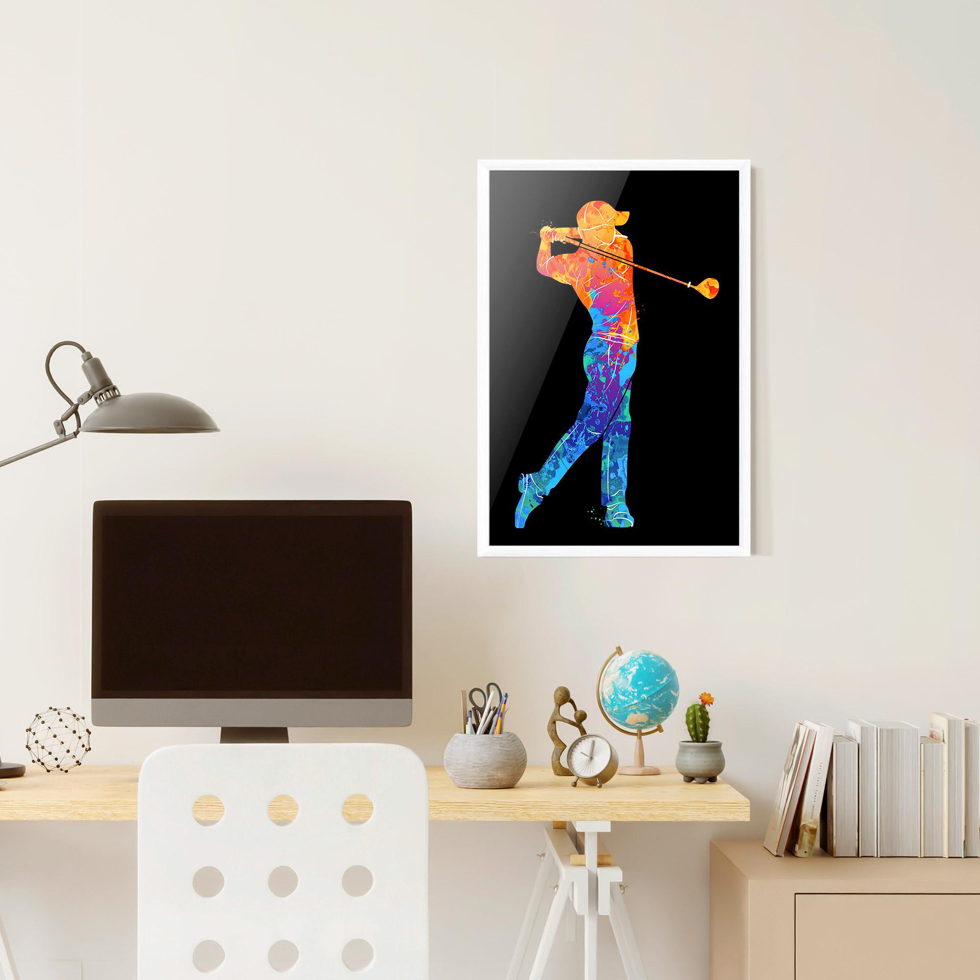 Poster Înrămat Color Mix Golf mockup 6