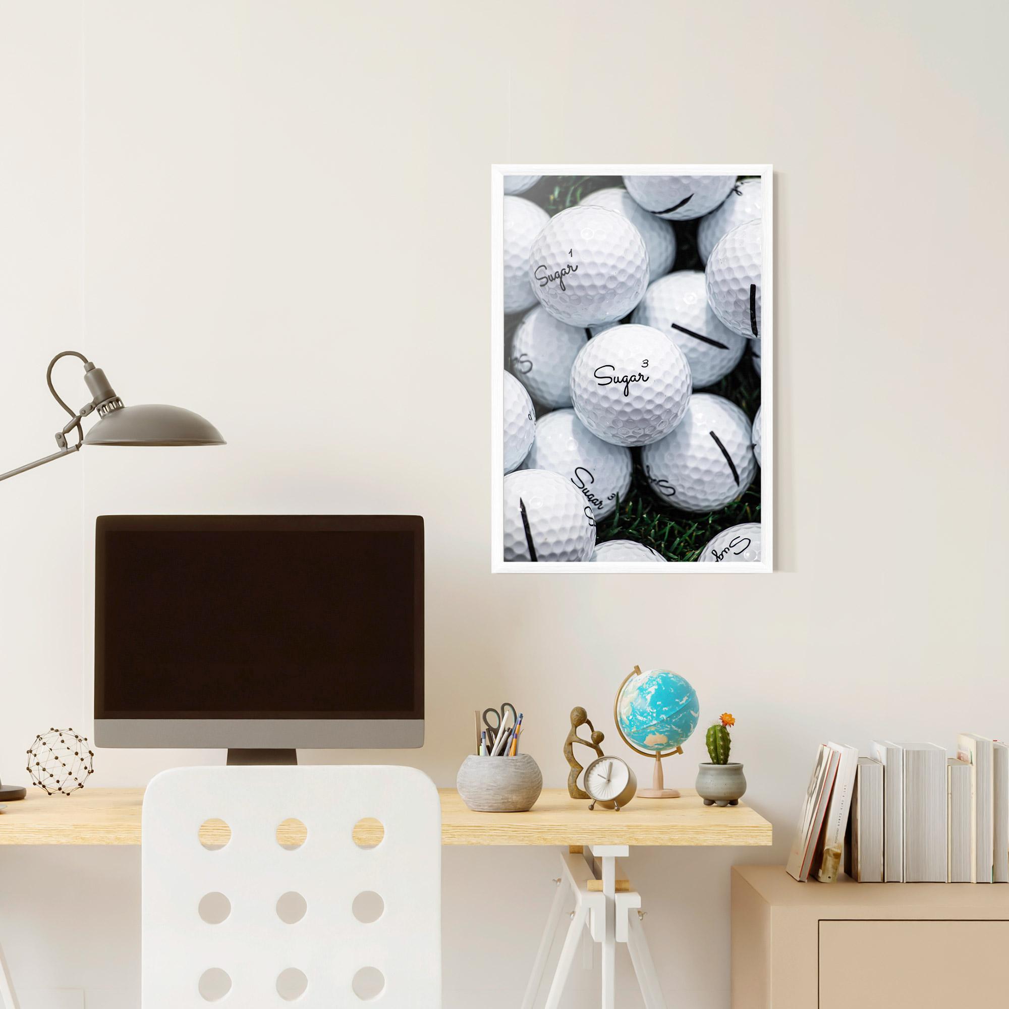 Poster Înrămat Sugar Golf Balls mockup 6