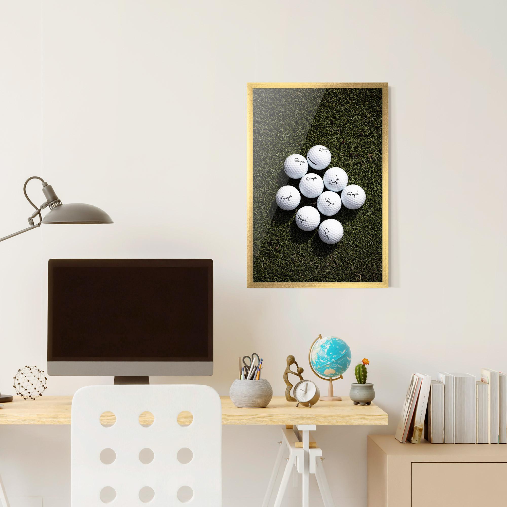 Poster Înrămat Sugar 1 Golf Balls mockup 6