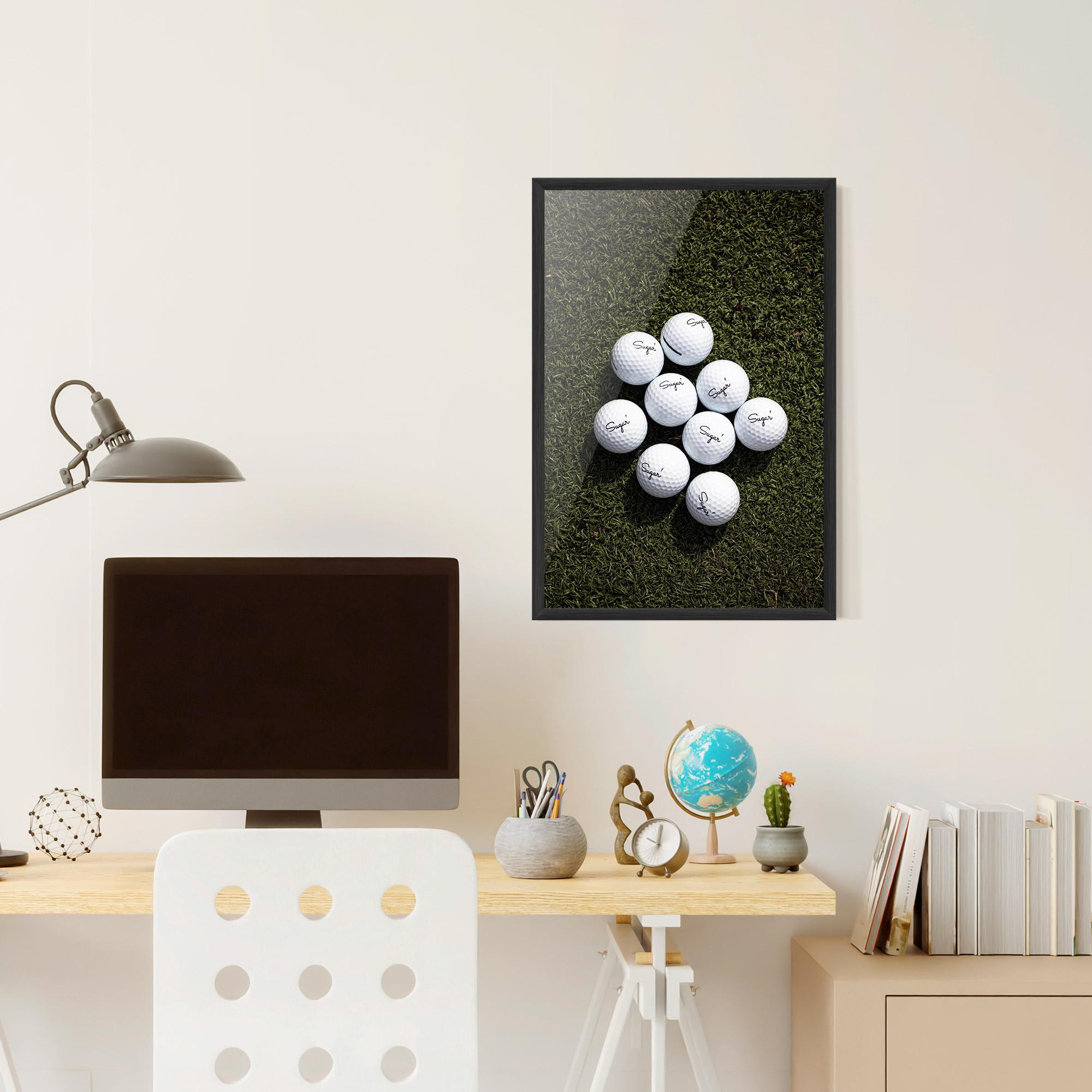Poster Înrămat Sugar 1 Golf Balls mockup 6