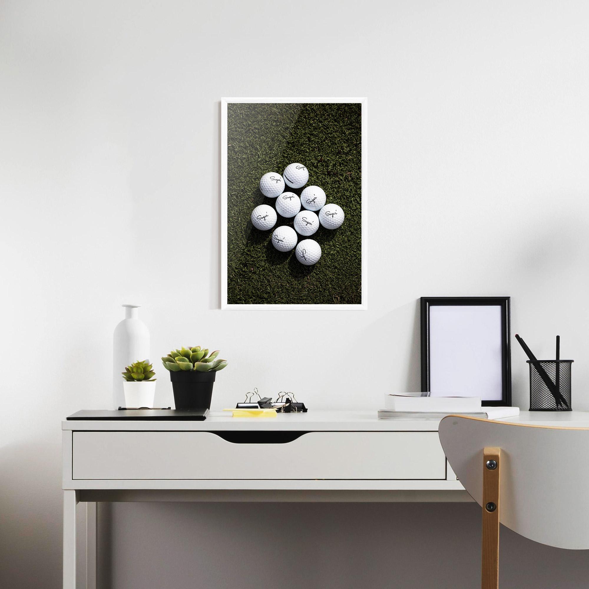 Poster Înrămat Sugar 1 Golf Balls mockup 7