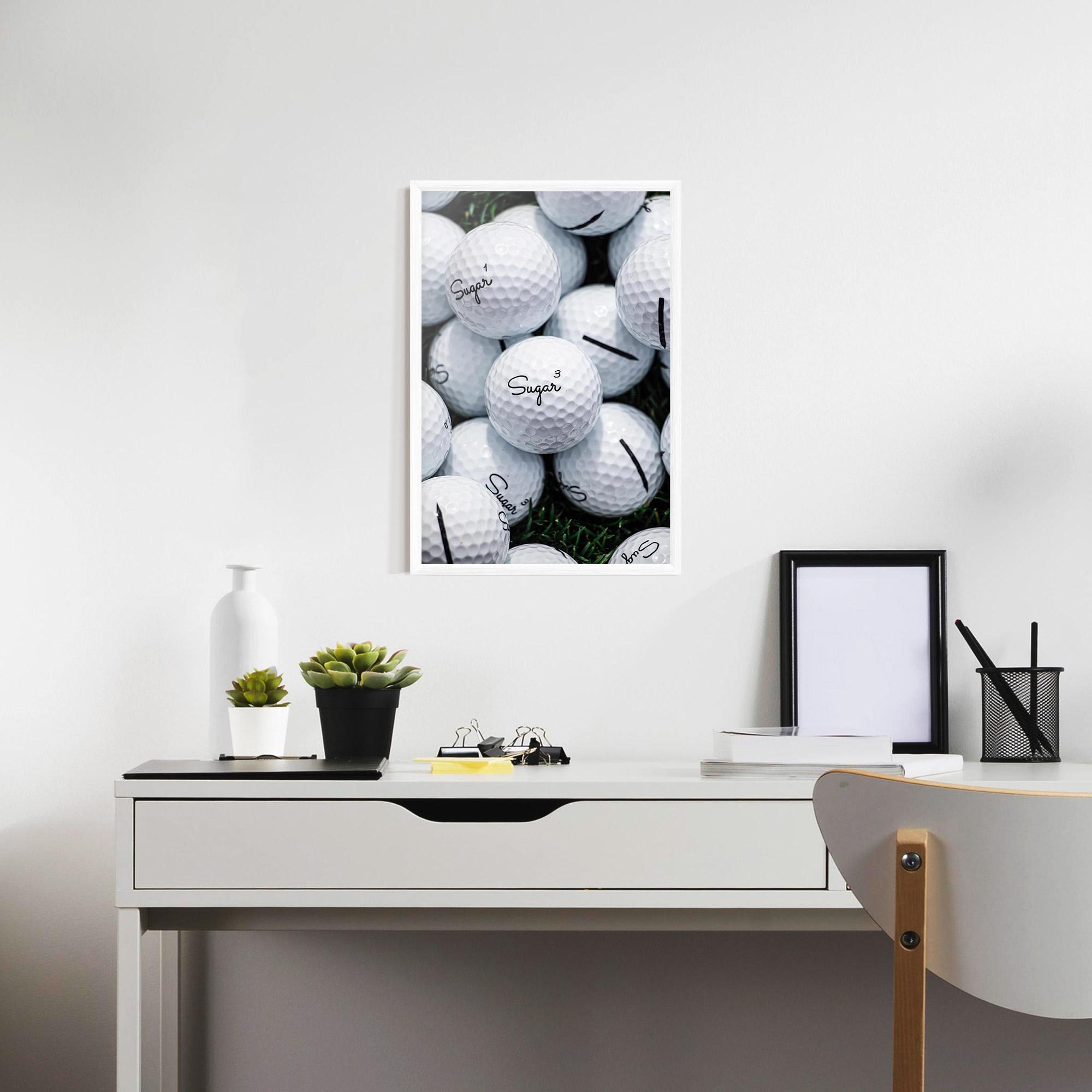 Poster Înrămat Sugar Golf Balls mockup 7
