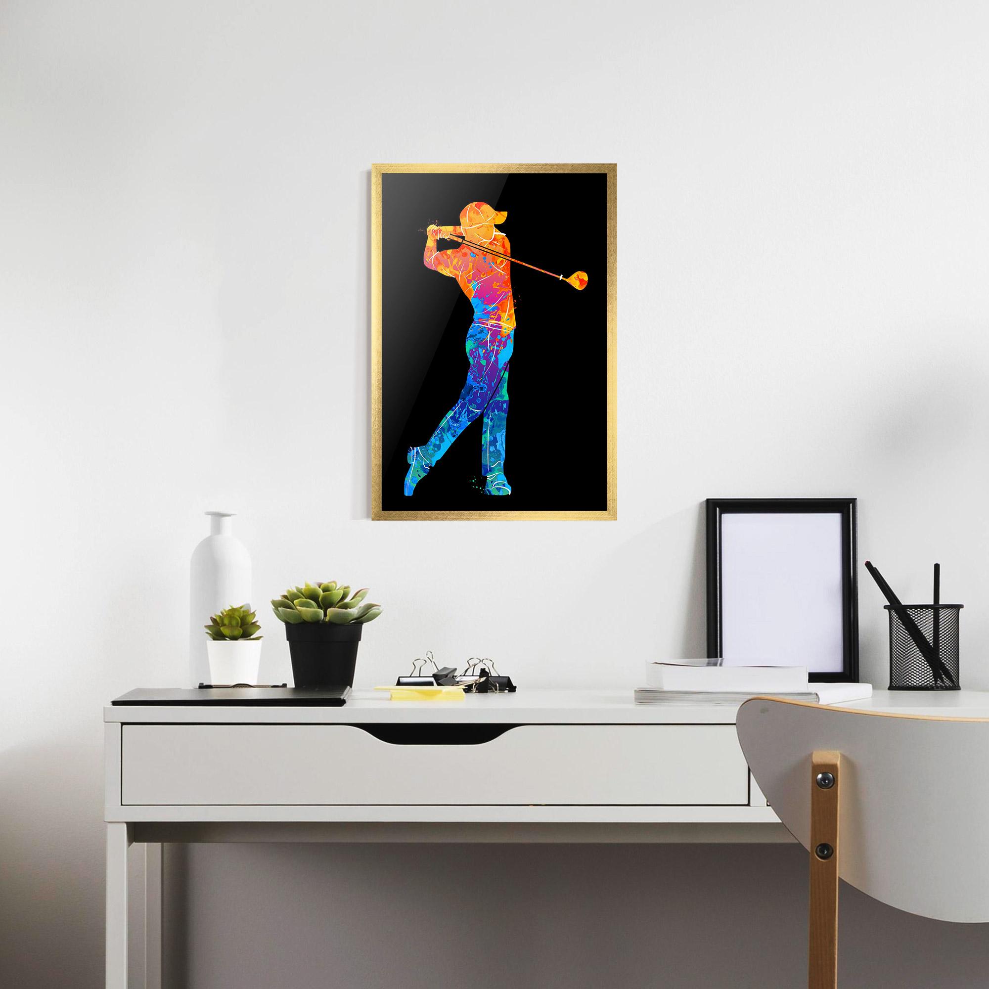 Poster Înrămat Color Mix Golf mockup 7