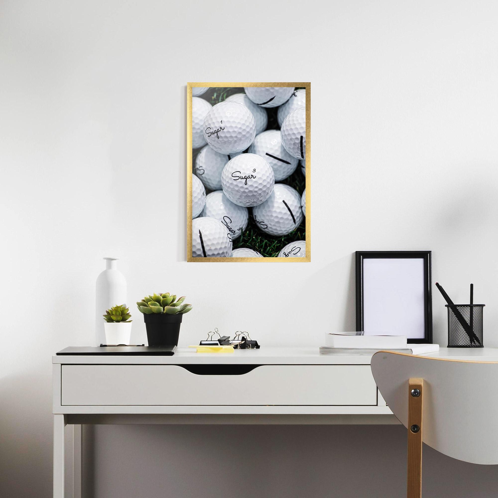 Poster Înrămat Sugar Golf Balls mockup 7