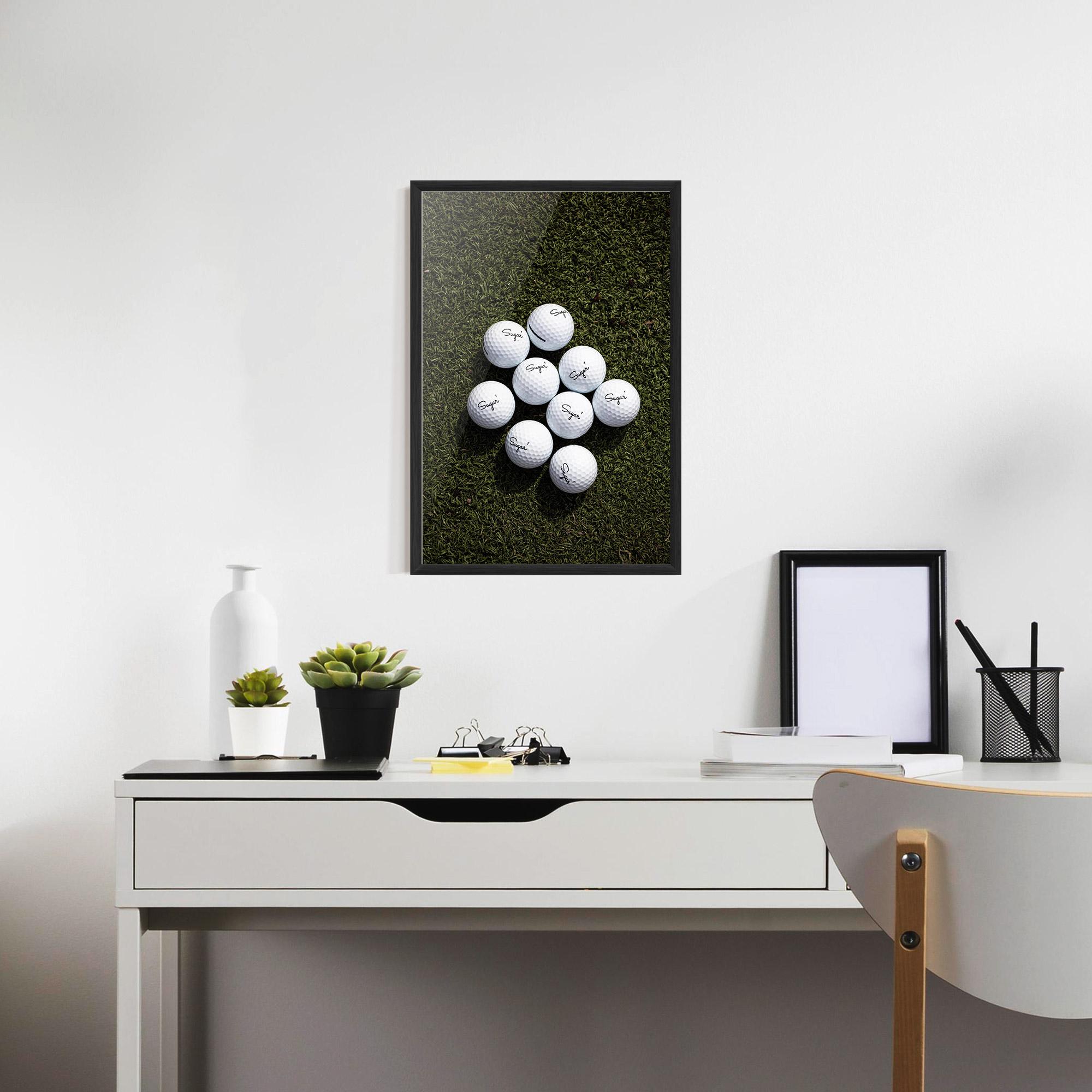 Poster Înrămat Sugar 1 Golf Balls mockup 7