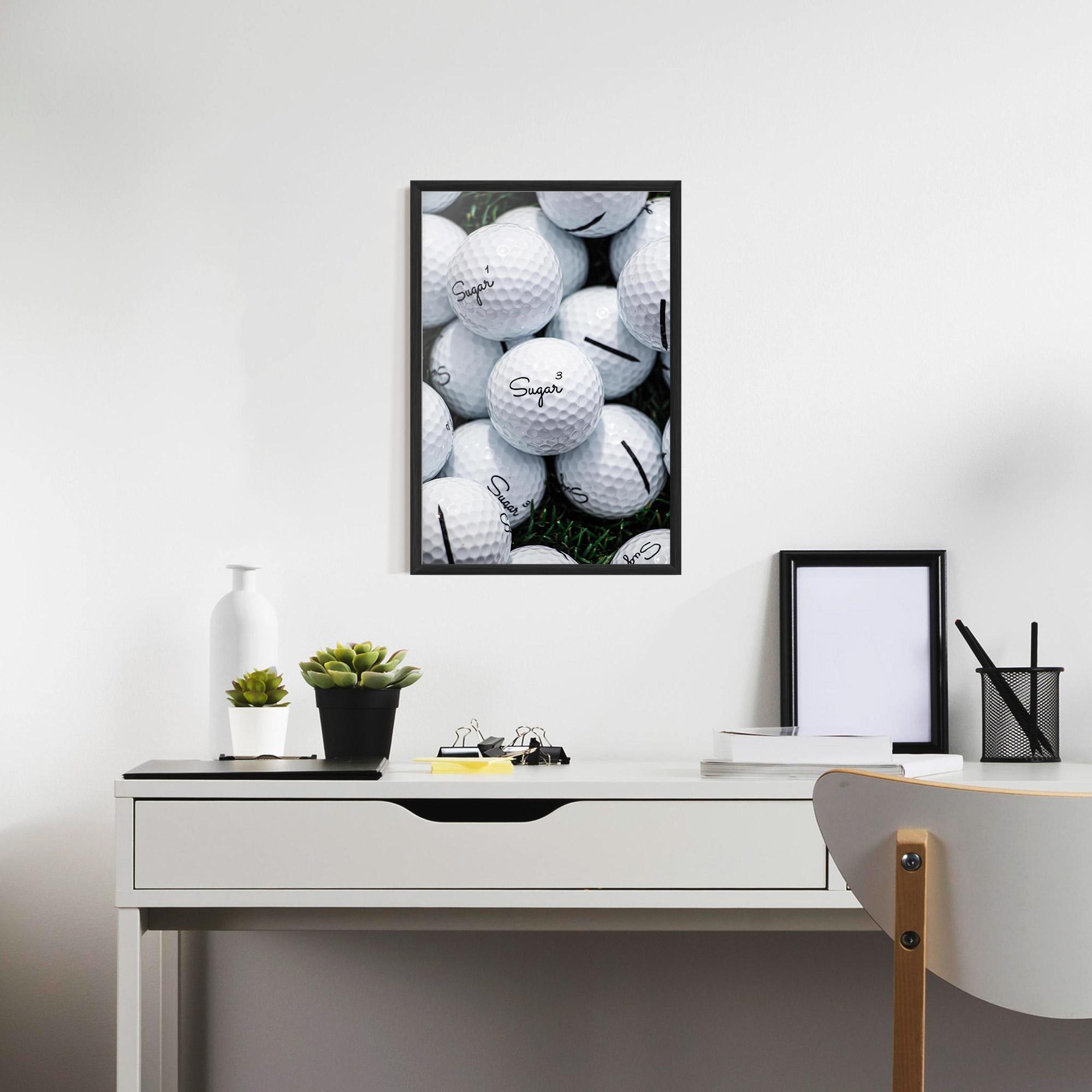 Poster Înrămat Sugar Golf Balls mockup 7