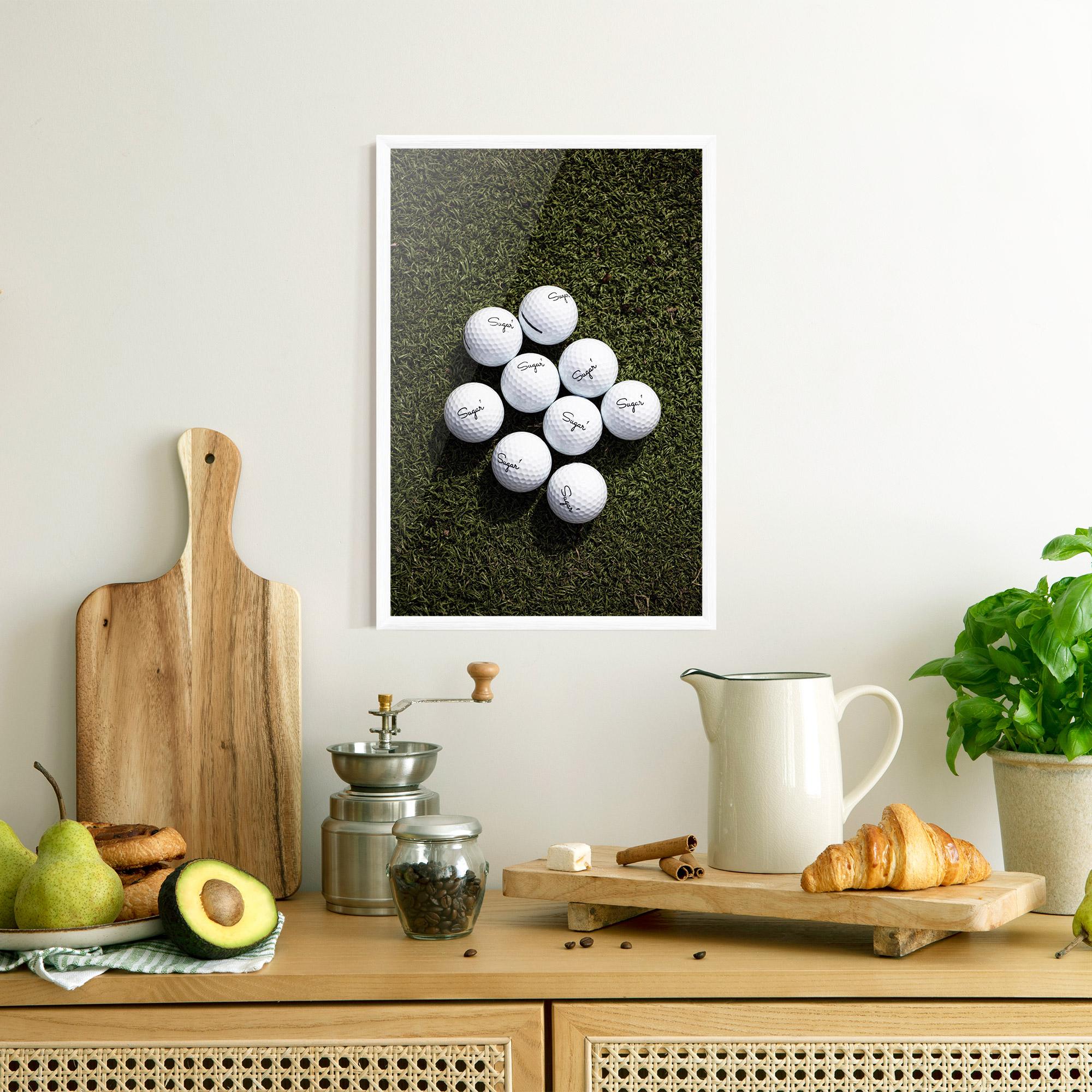 Poster Înrămat Sugar 1 Golf Balls mockup 8