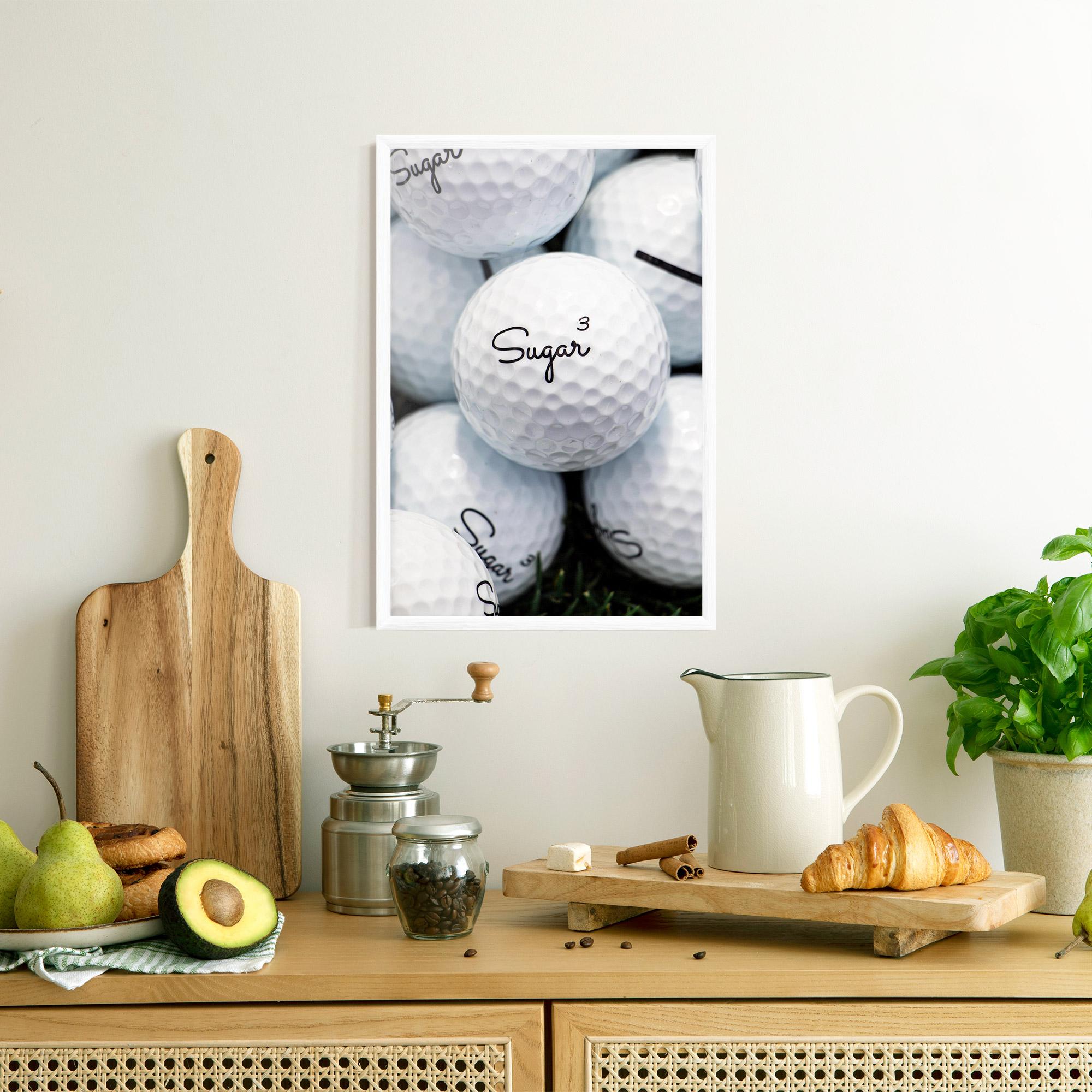 Poster Înrămat Sugar Ball Close Up mockup 8