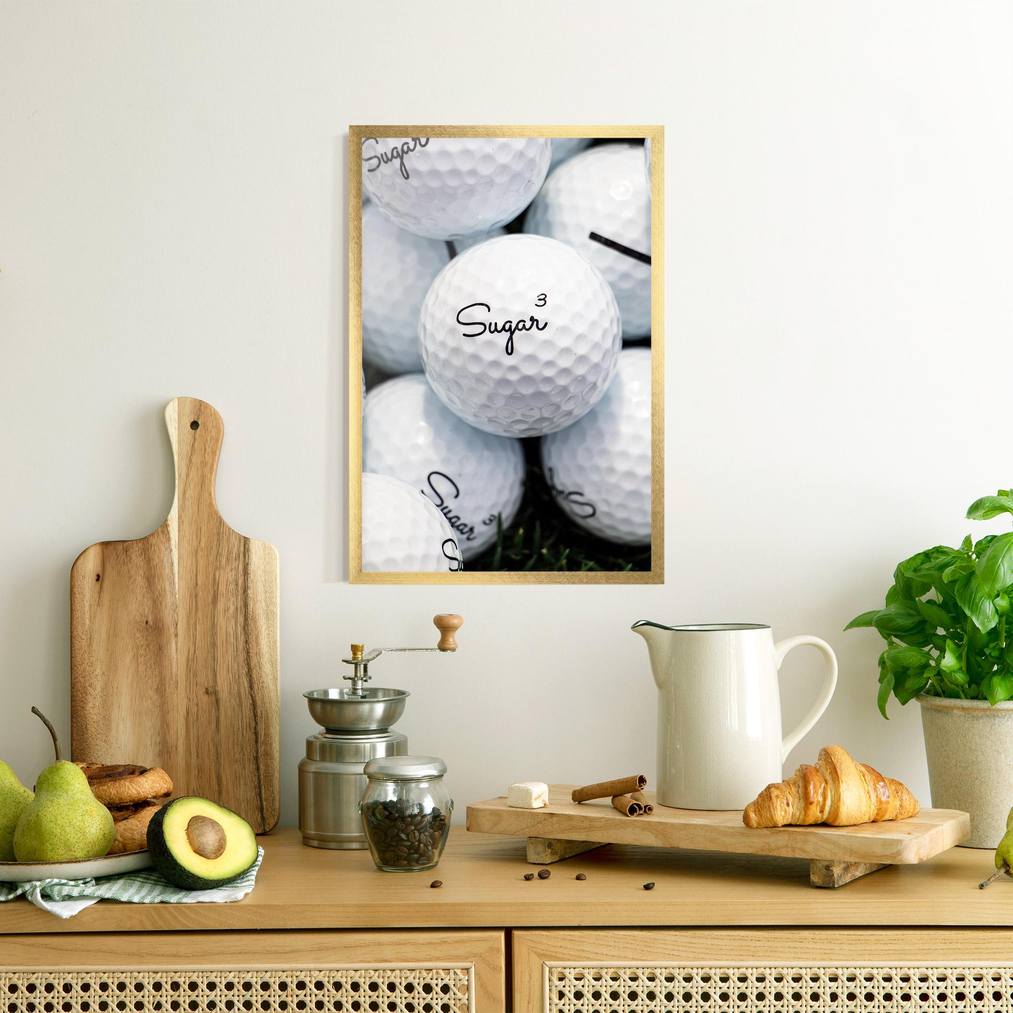 Poster Înrămat Sugar Ball Close Up mockup 8