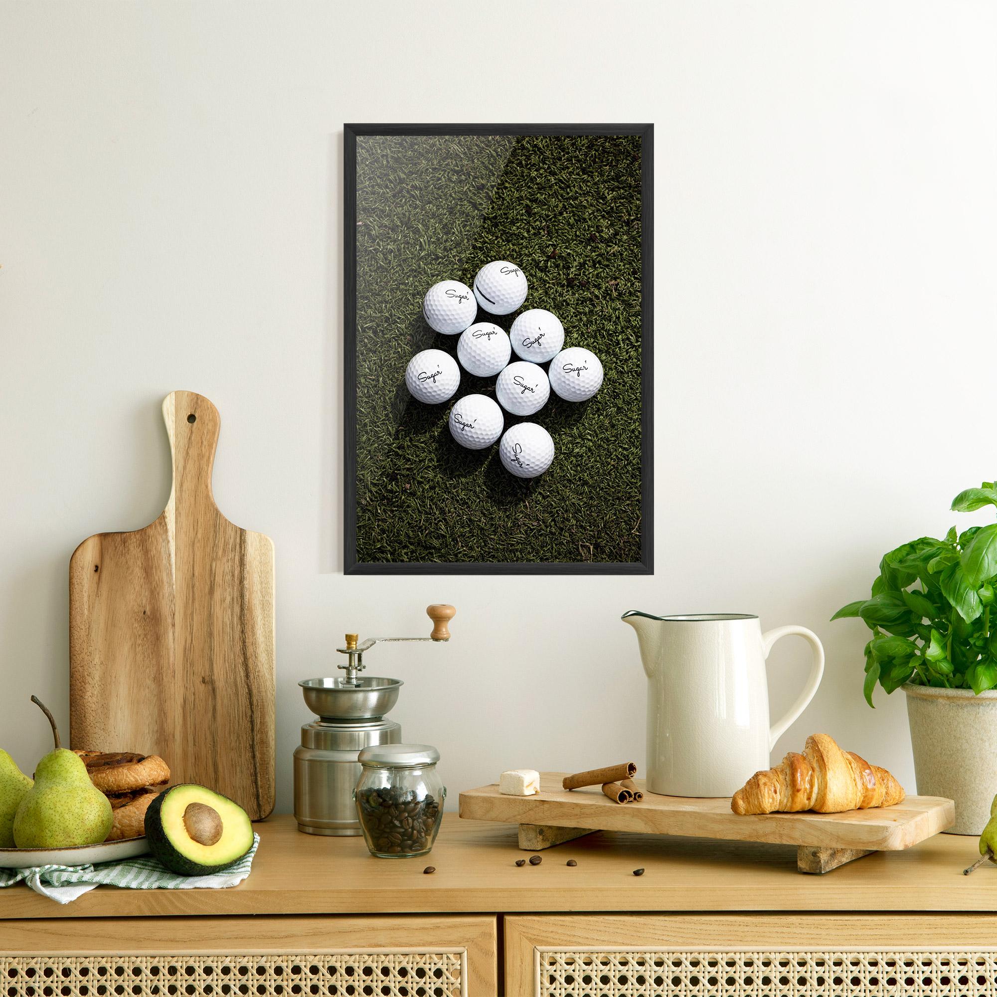 Poster Înrămat Sugar 1 Golf Balls mockup 8