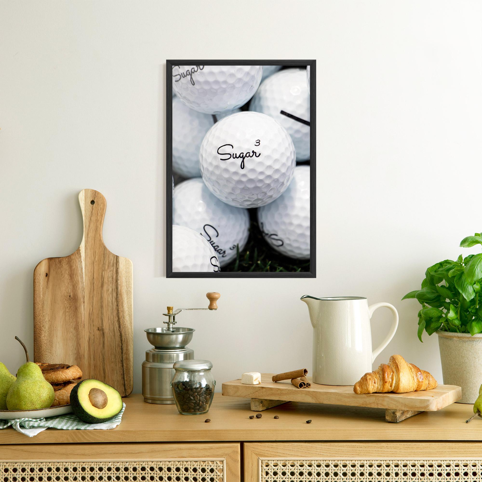 Poster Înrămat Sugar Ball Close Up mockup 8