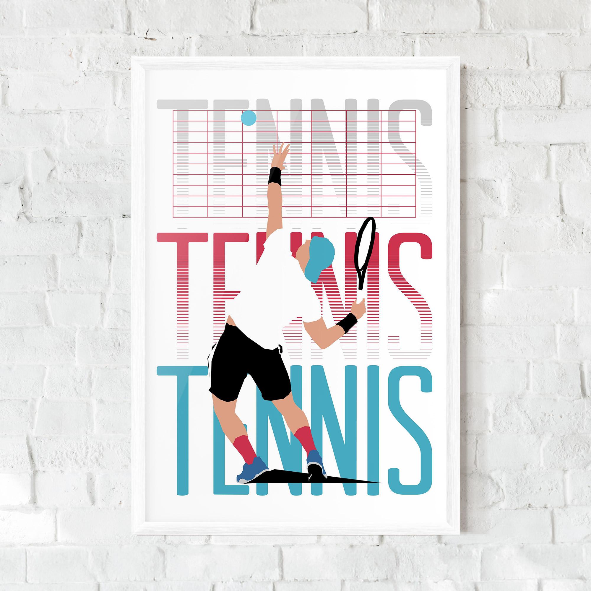 Poster Înrămat Tennis Ball Jump mockup 0