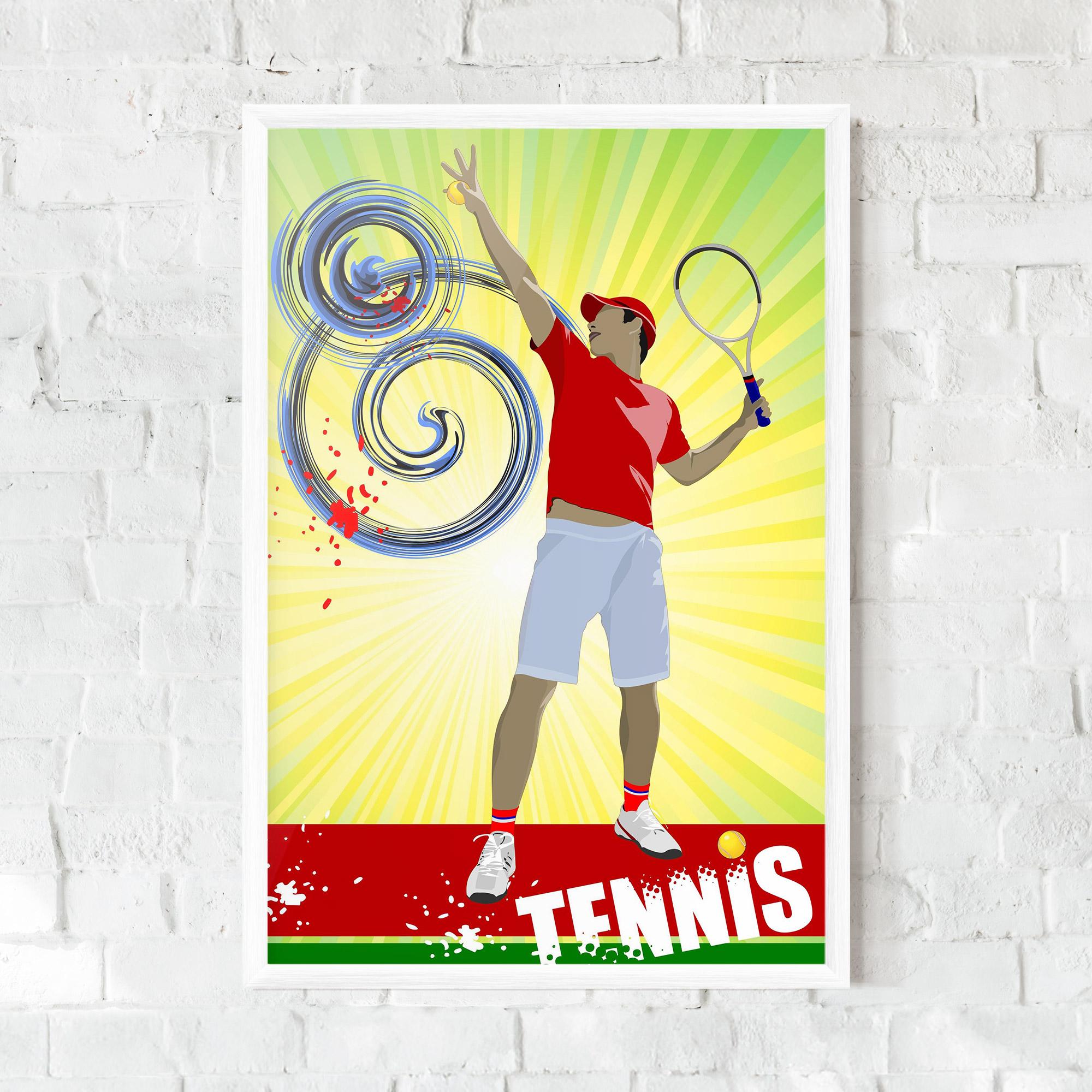 Poster Înrămat Tennis Spiral mockup 0