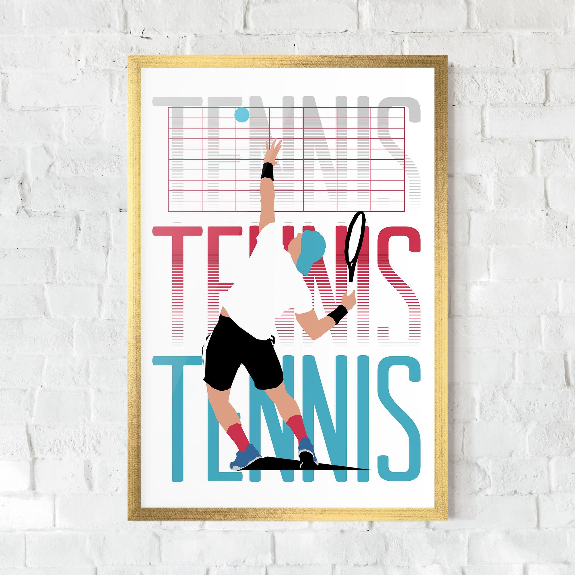 Poster Înrămat Tennis Ball Jump mockup 0