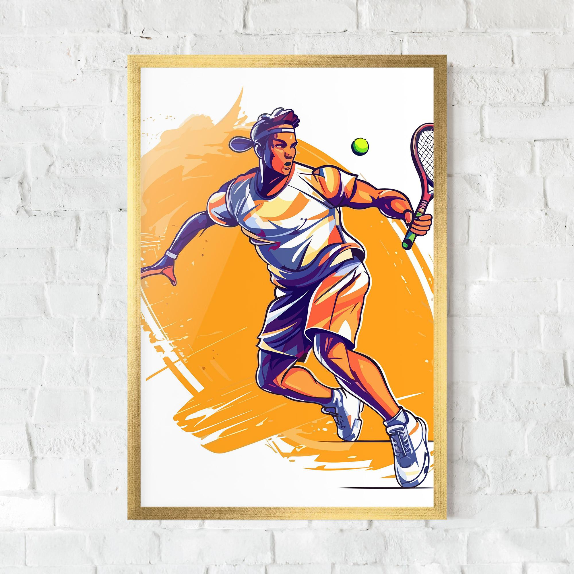 Poster Înrămat Tennis Woman mockup 0