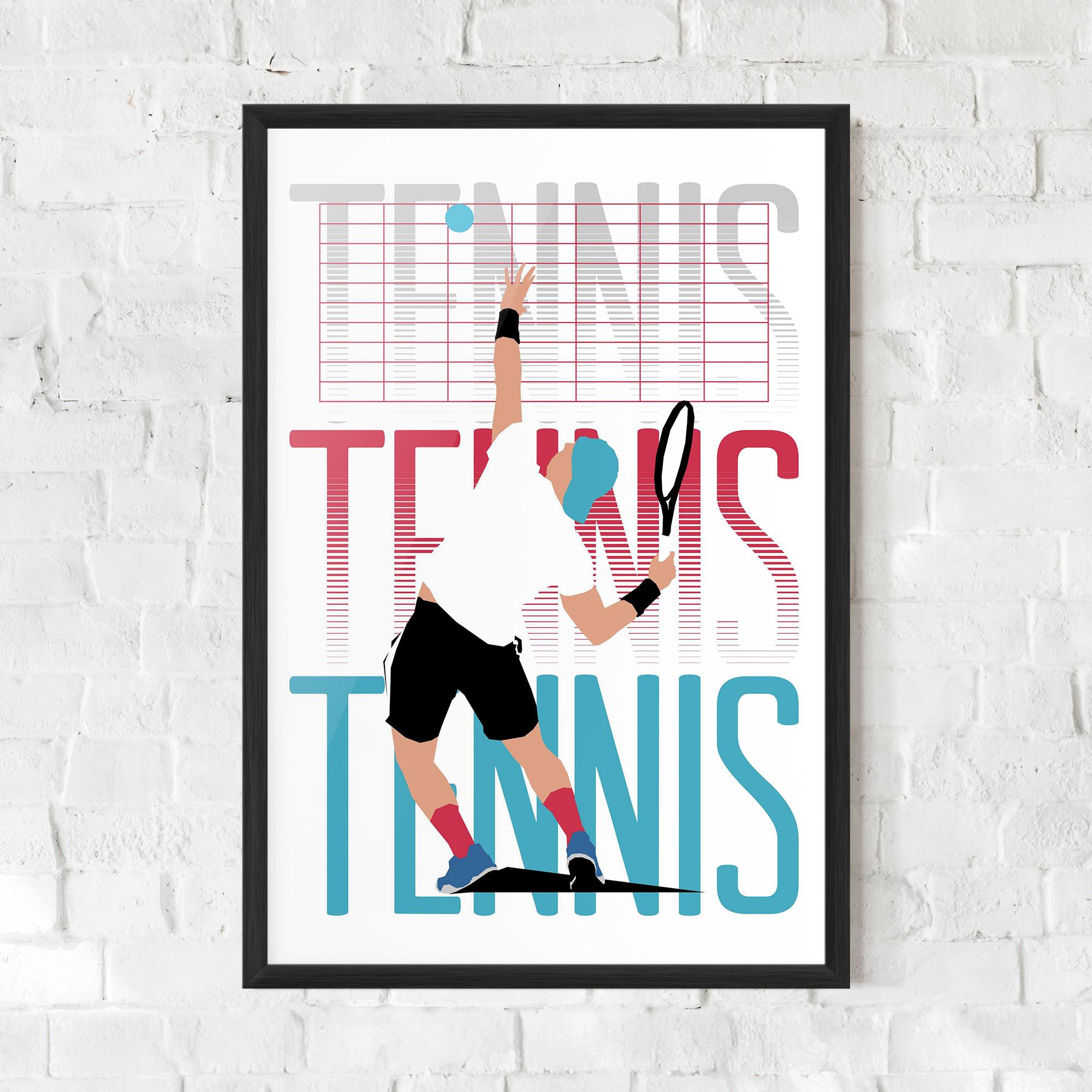 Poster Înrămat Tennis Ball Jump mockup 0