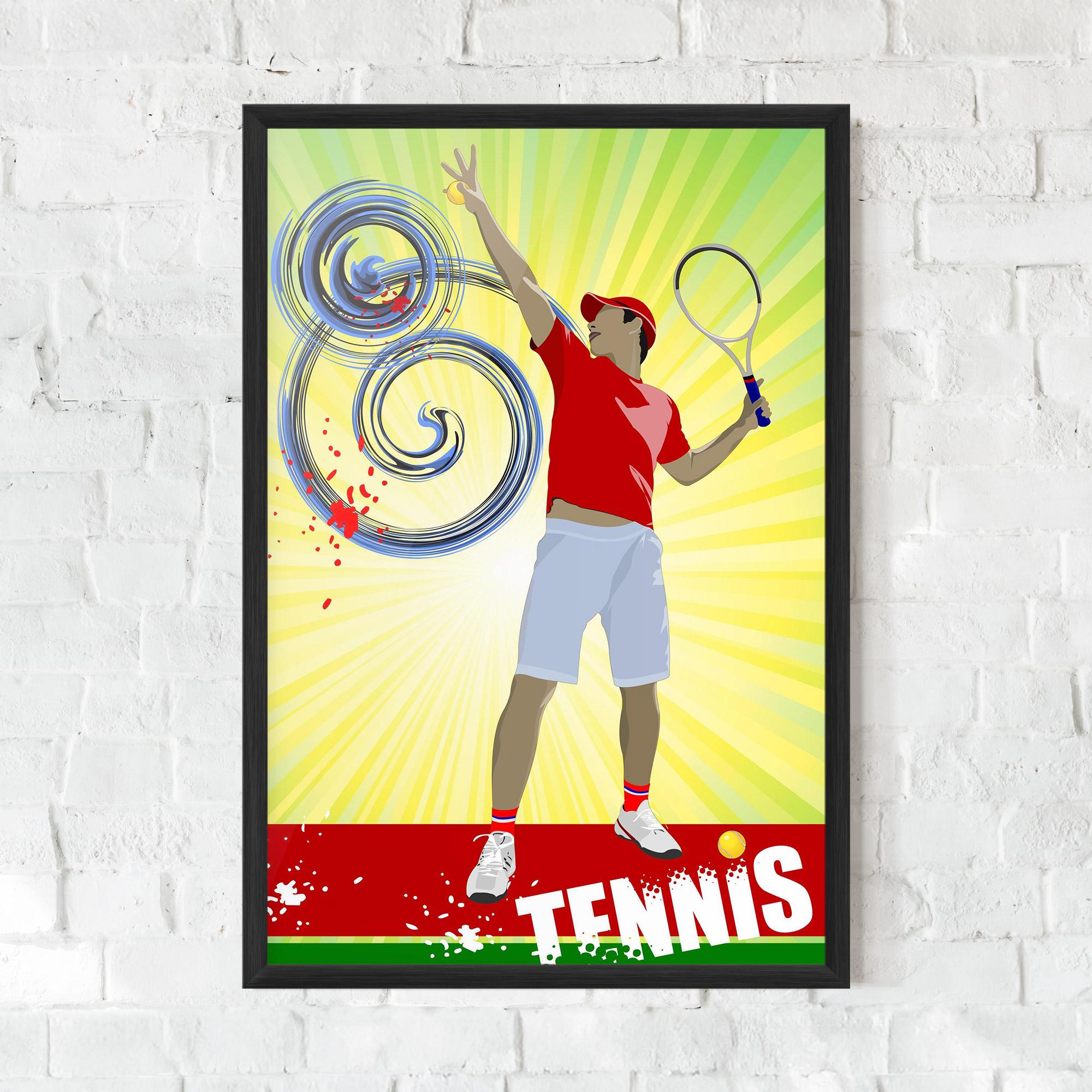 Poster Înrămat Tennis Spiral mockup 0