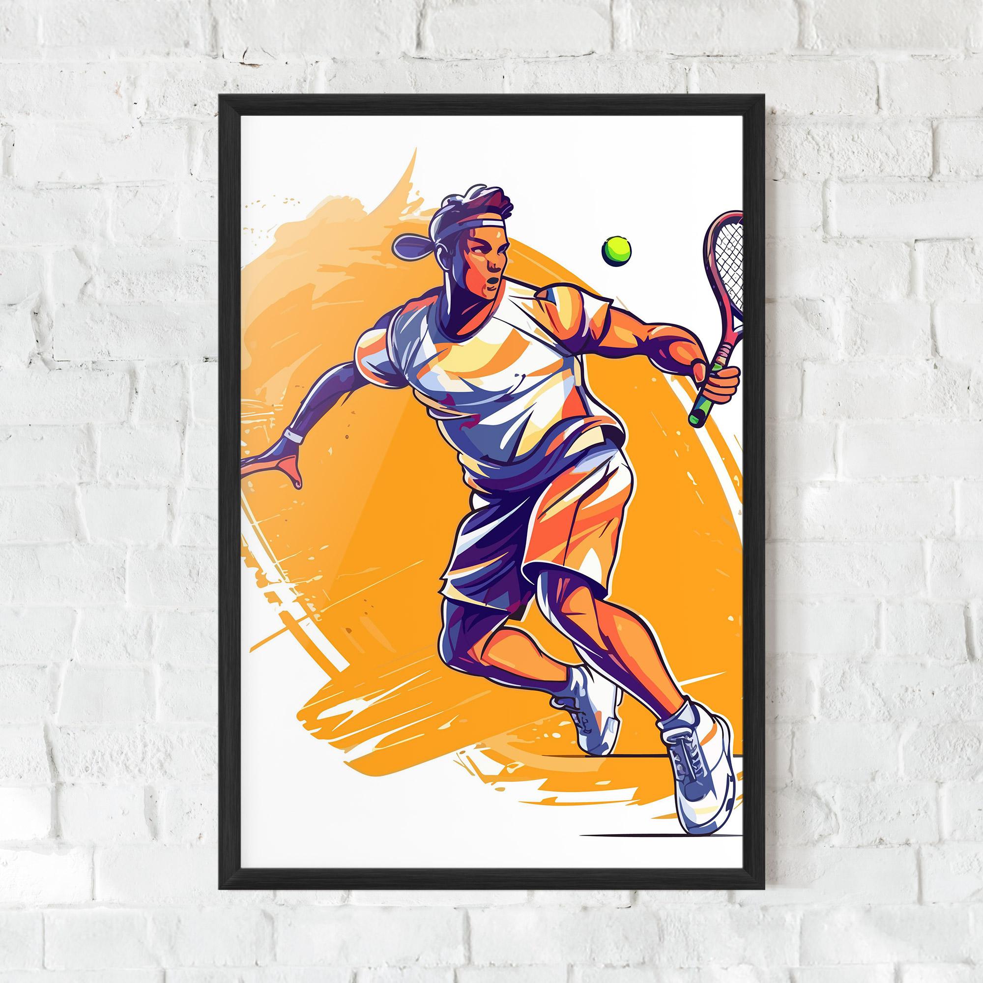 Poster Înrămat Tennis Woman mockup 0