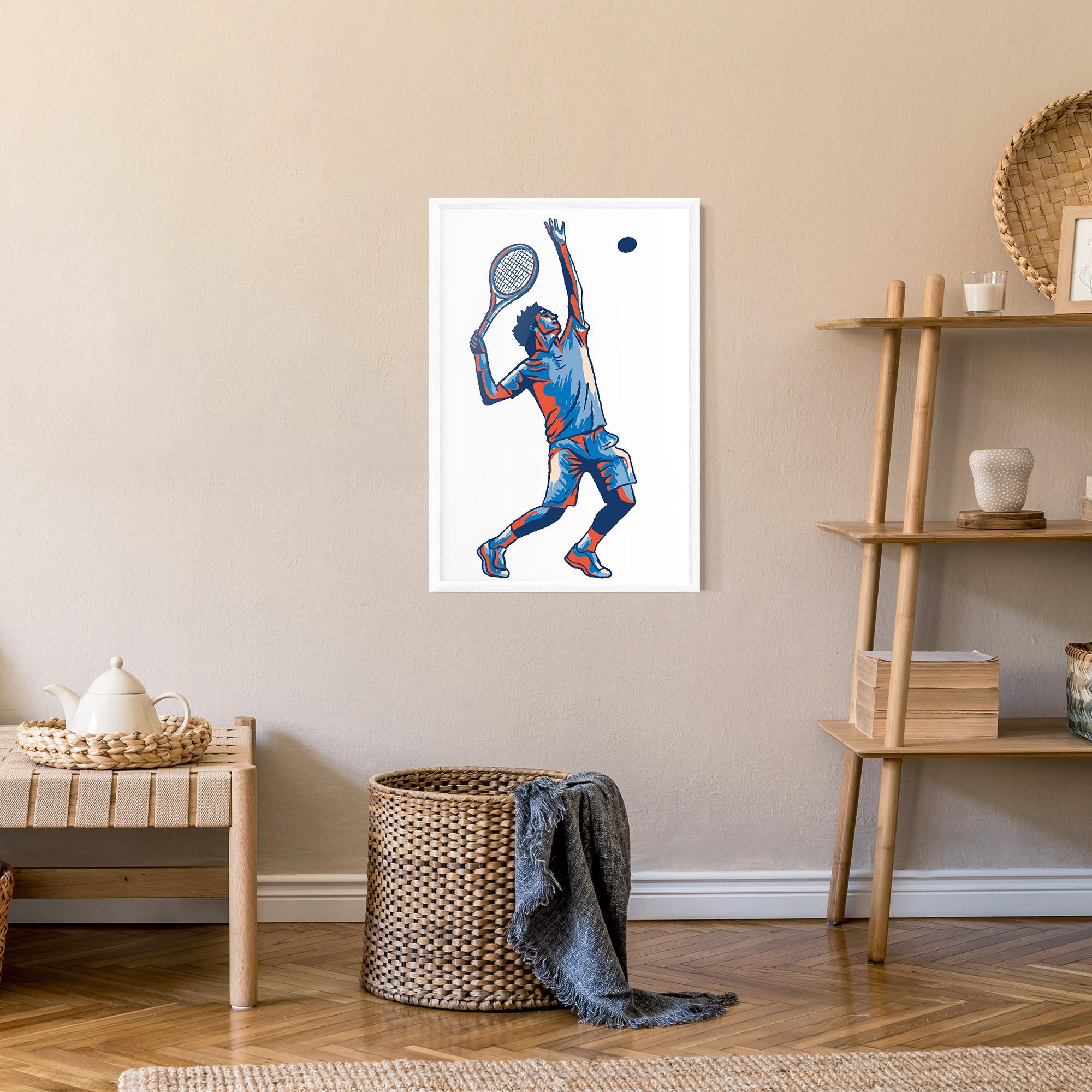 Poster Înrămat Blue Red Tennis mockup 9