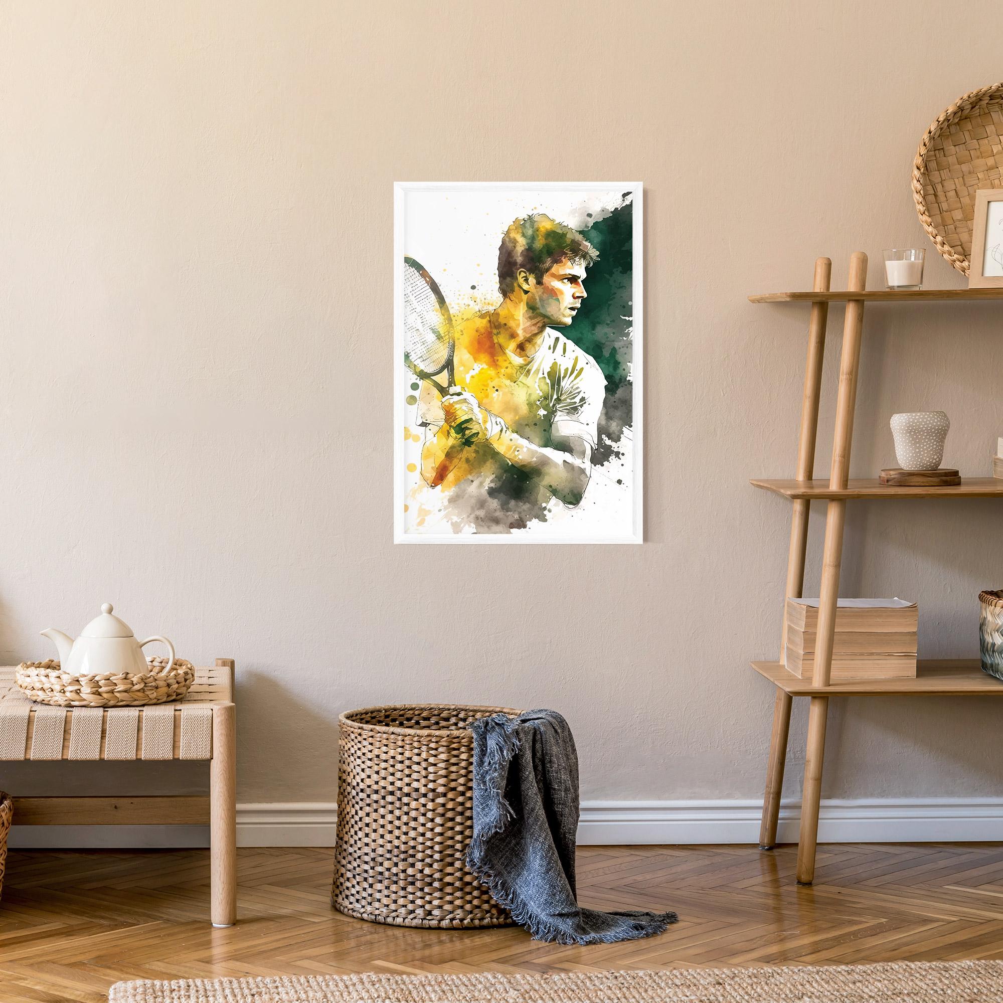 Poster Înrămat Player Watercolor mockup 9