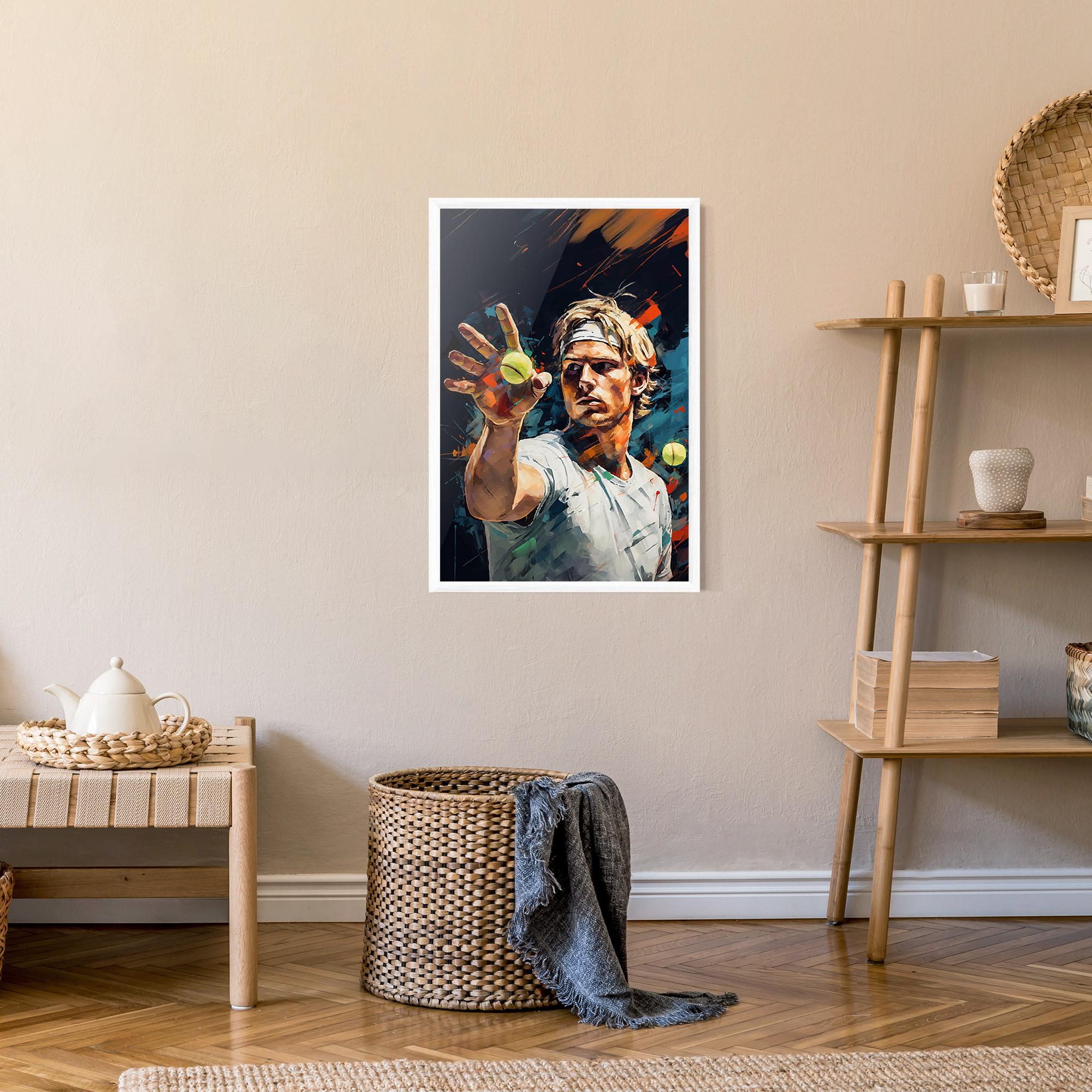 Poster Înrămat Tennis Player Art mockup 9