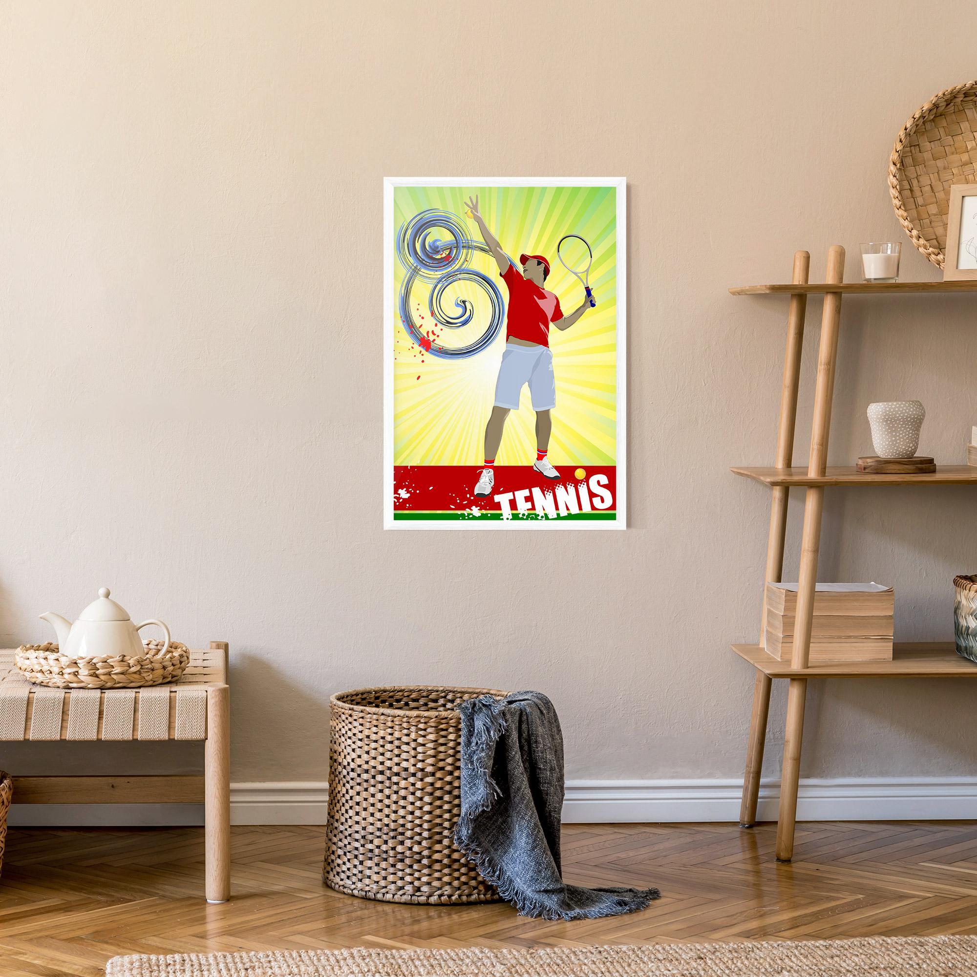 Poster Înrămat Tennis Spiral mockup 9