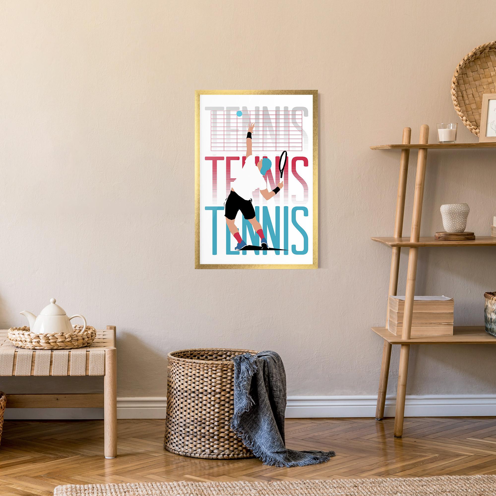 Poster Înrămat Tennis Ball Jump mockup 9