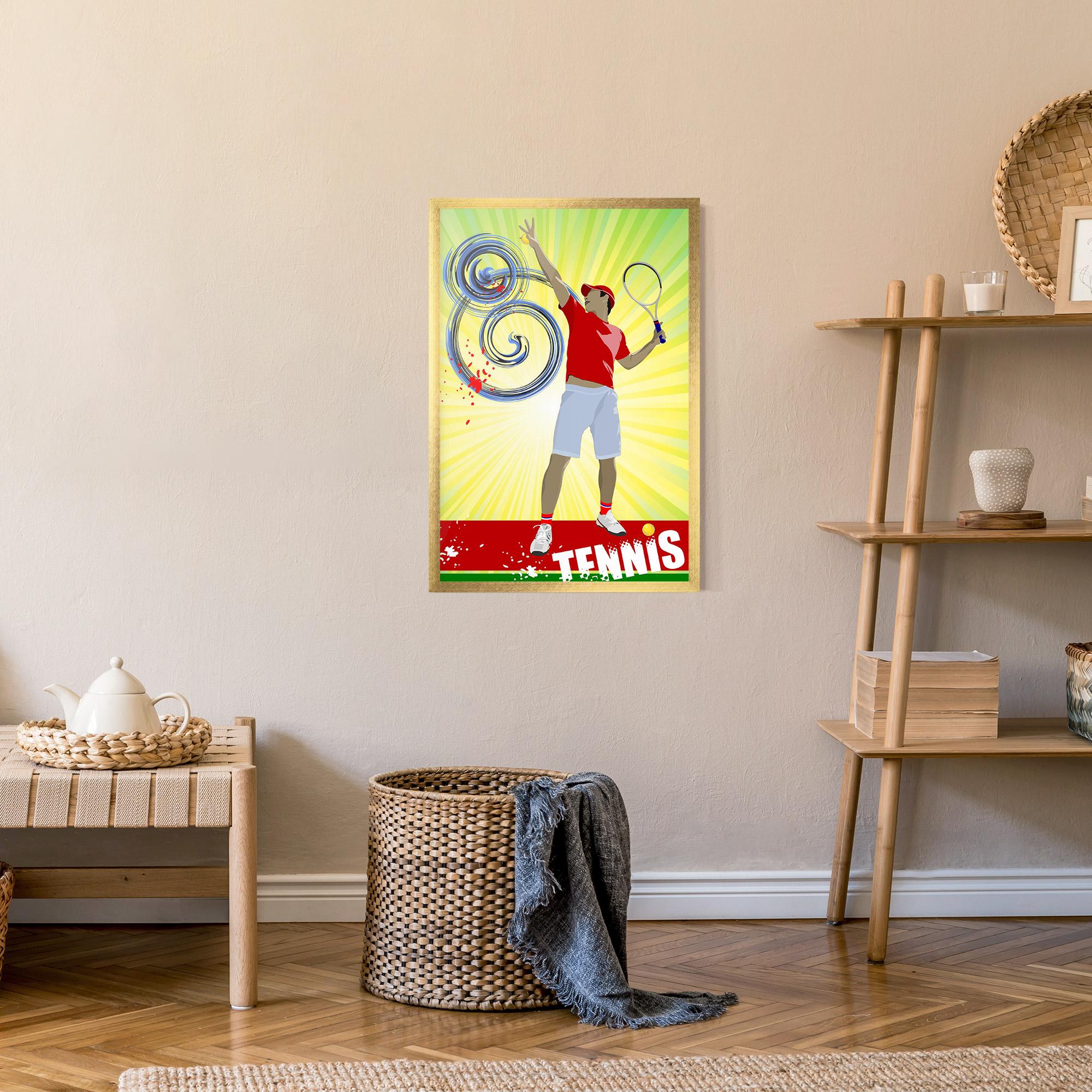 Poster Înrămat Tennis Spiral mockup 9