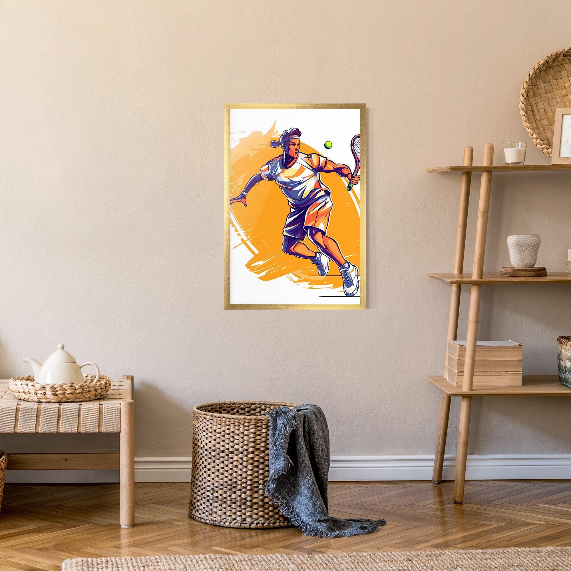Poster Înrămat Tennis Woman mockup 9