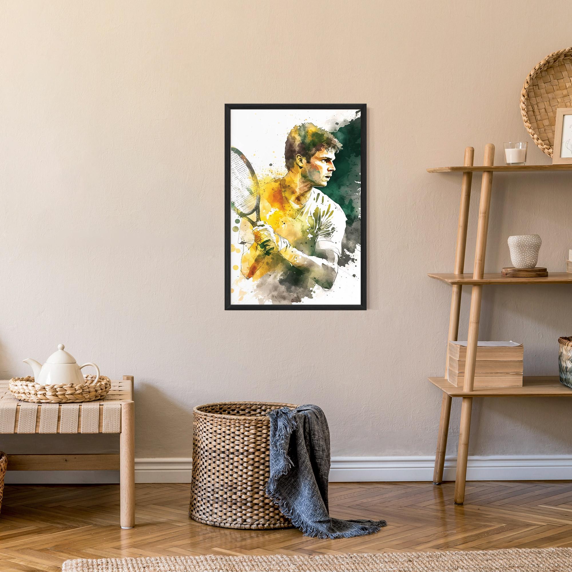 Poster Înrămat Player Watercolor mockup 9