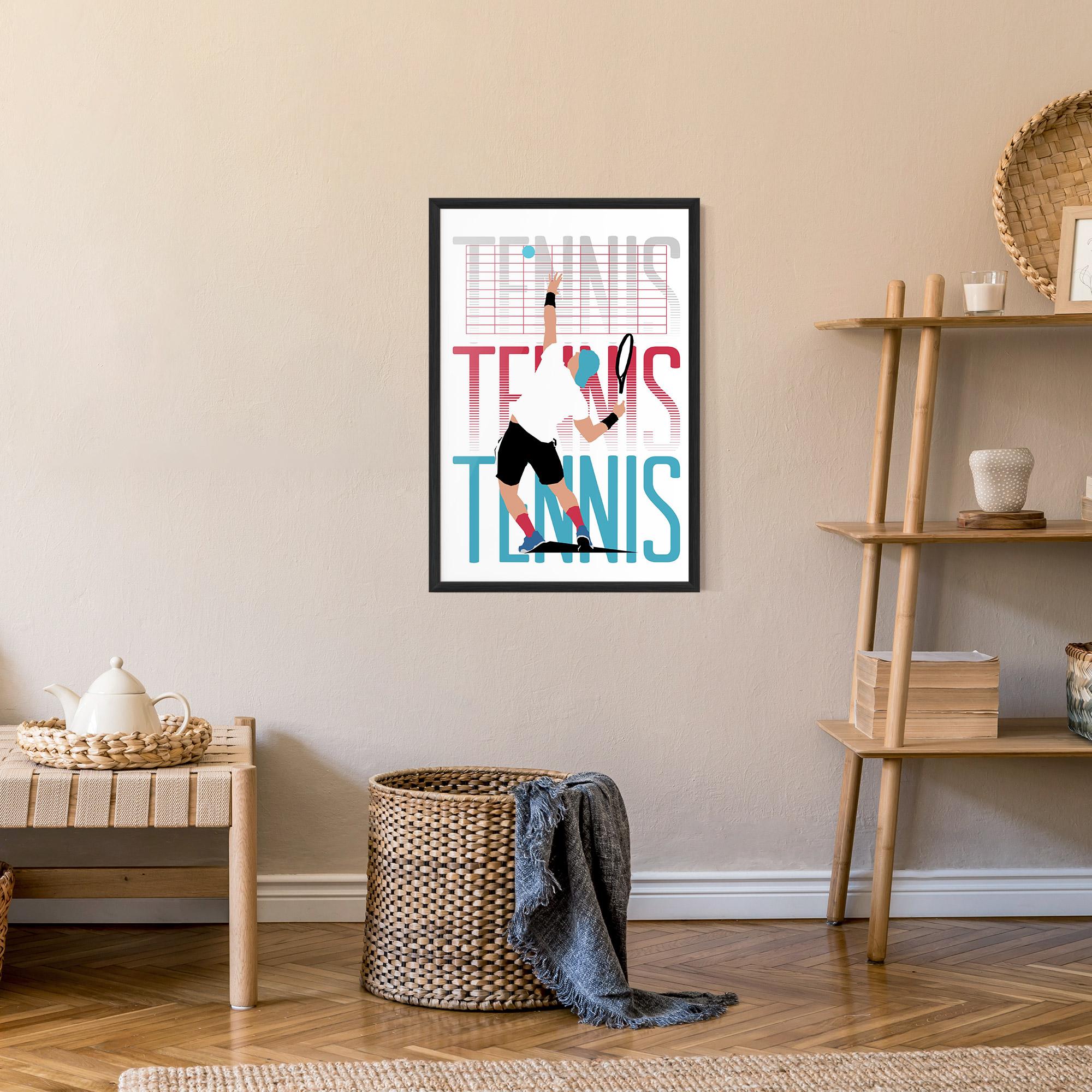 Poster Înrămat Tennis Ball Jump mockup 9