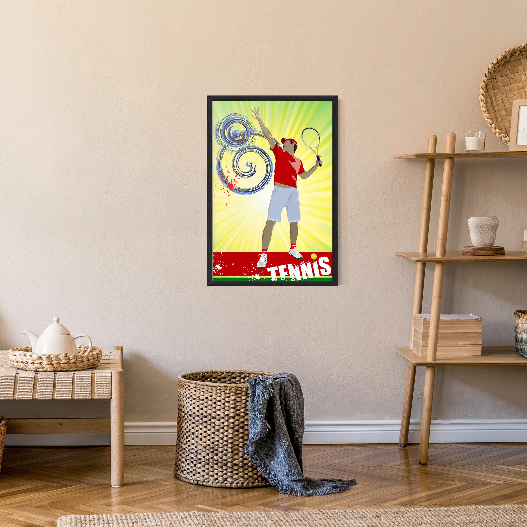 Poster Înrămat Tennis Spiral mockup 9