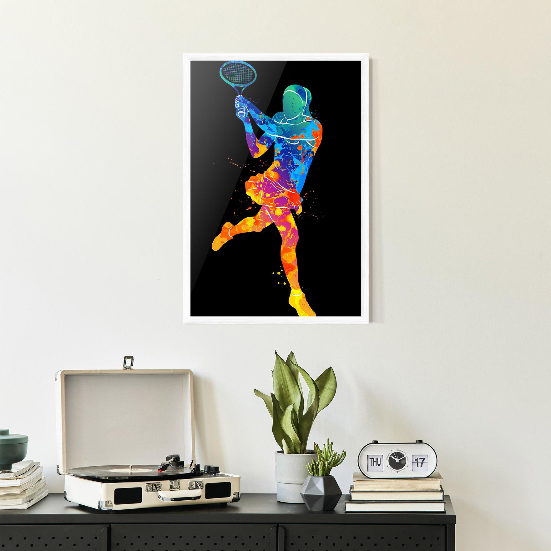 Poster Înrămat Blue Orange Tennis mockup 2