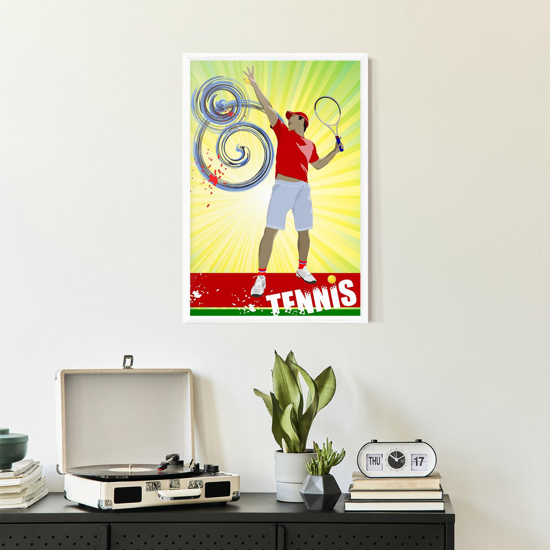 Poster Înrămat Tennis Spiral mockup 2