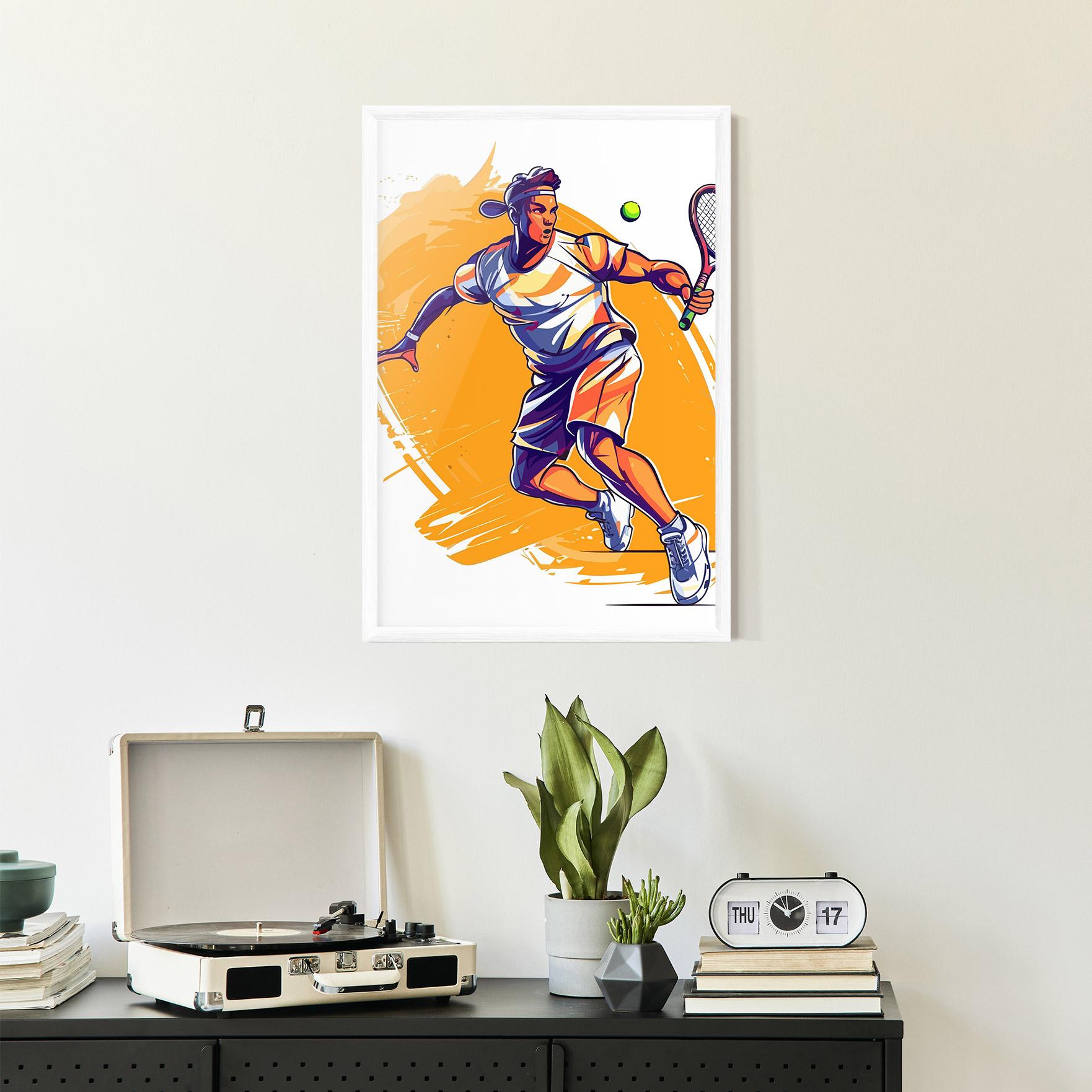 Poster Înrămat Tennis Woman mockup 2