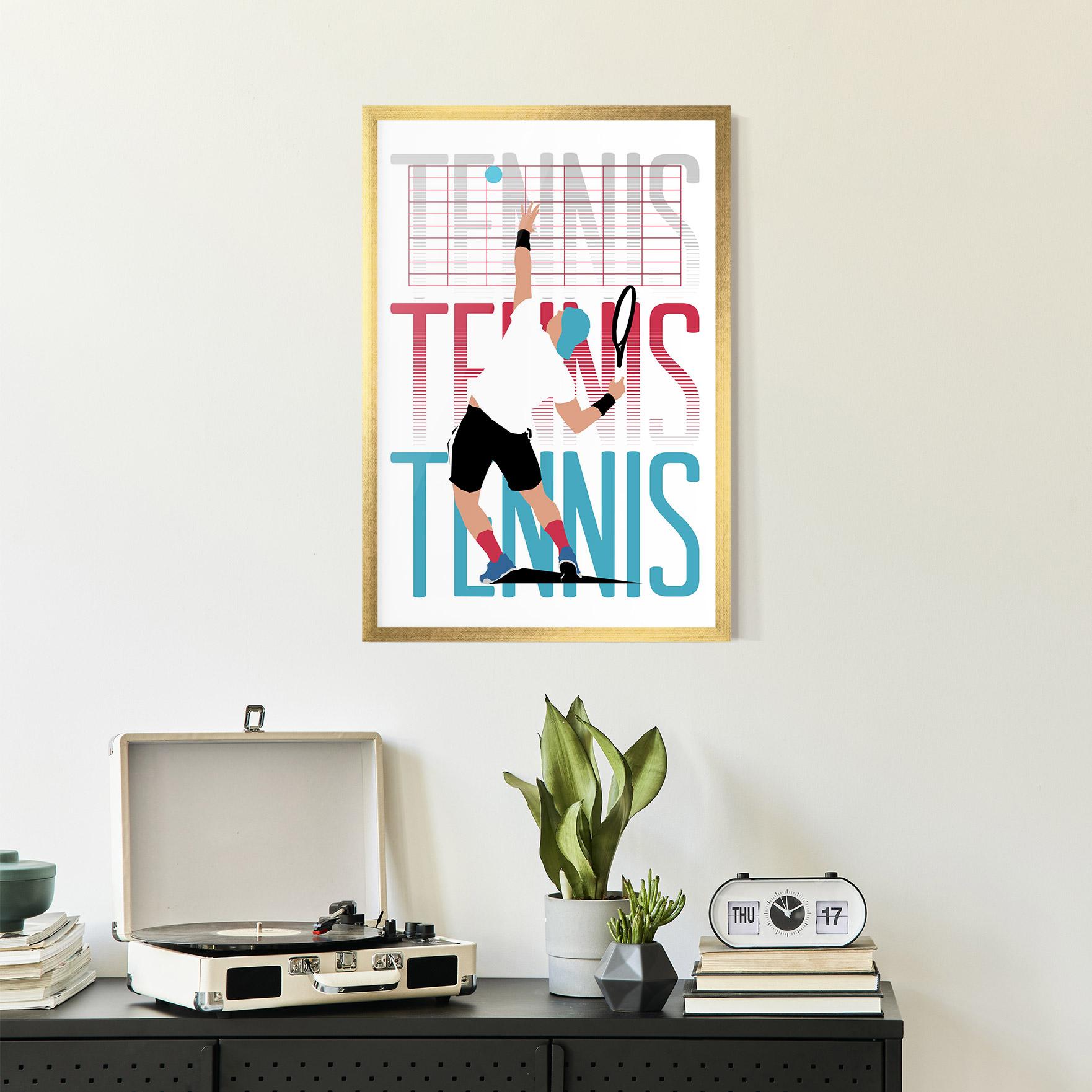 Poster Înrămat Tennis Ball Jump mockup 2