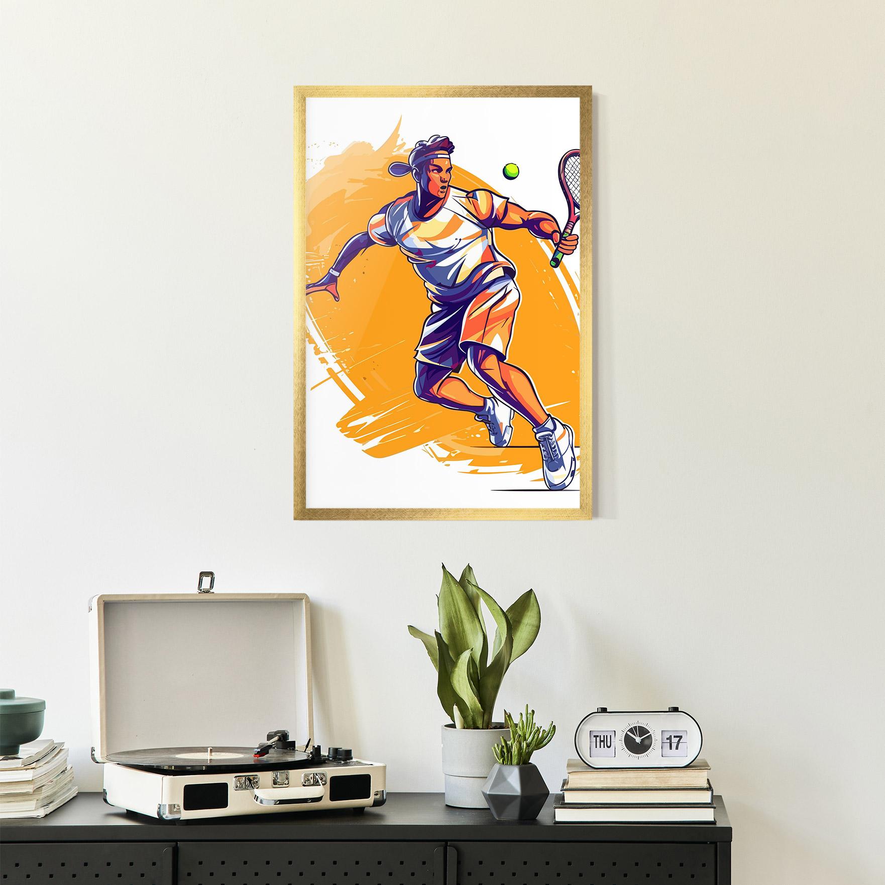 Poster Înrămat Tennis Woman mockup 2