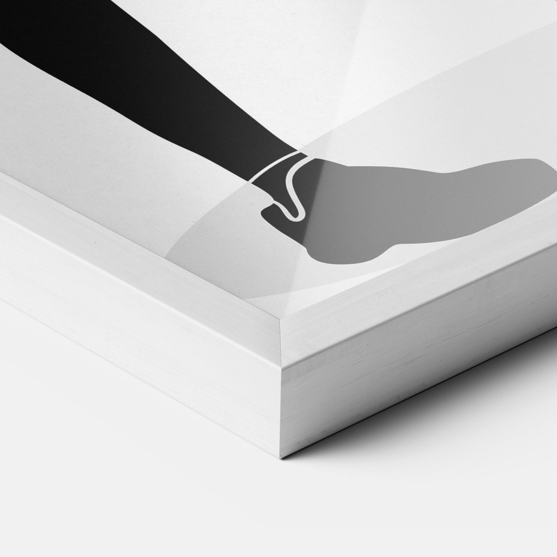 Poster Înrămat Female Tennis Player mockup 3