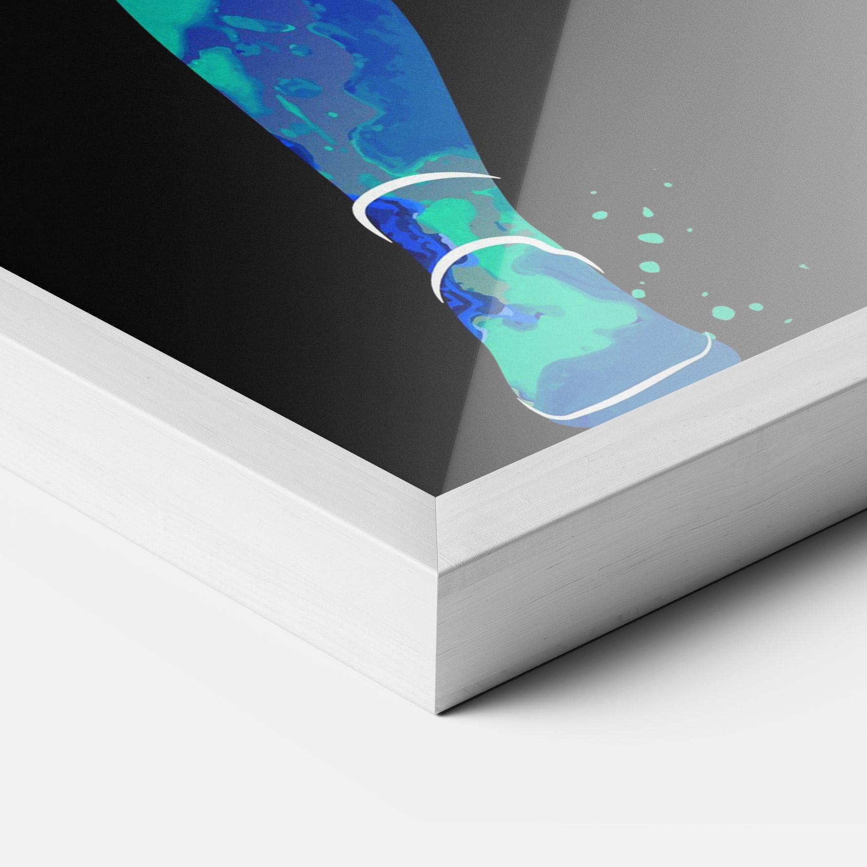 Poster Înrămat Green Orange Tennis mockup 3