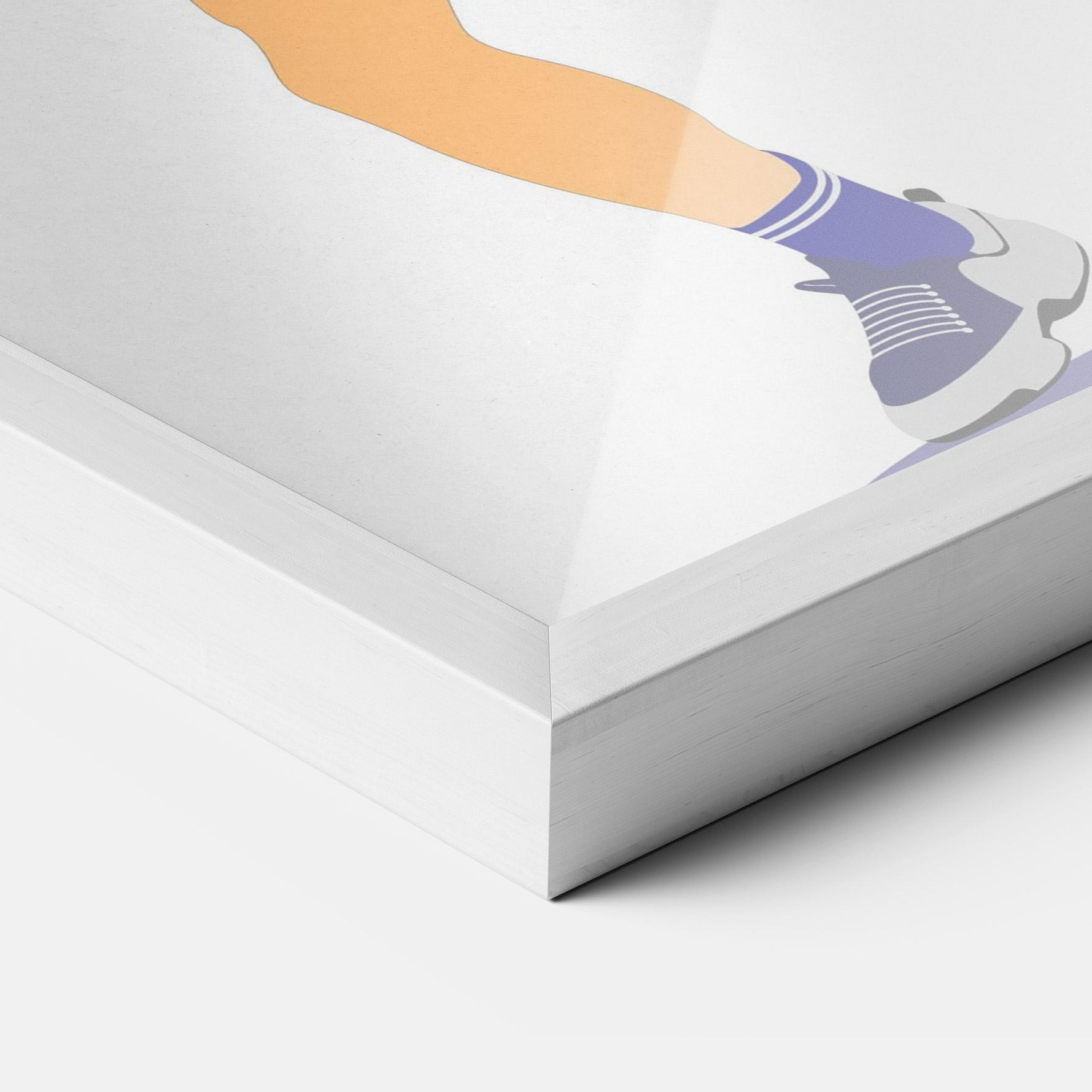 Poster Înrămat Orange Tennis Player mockup 3