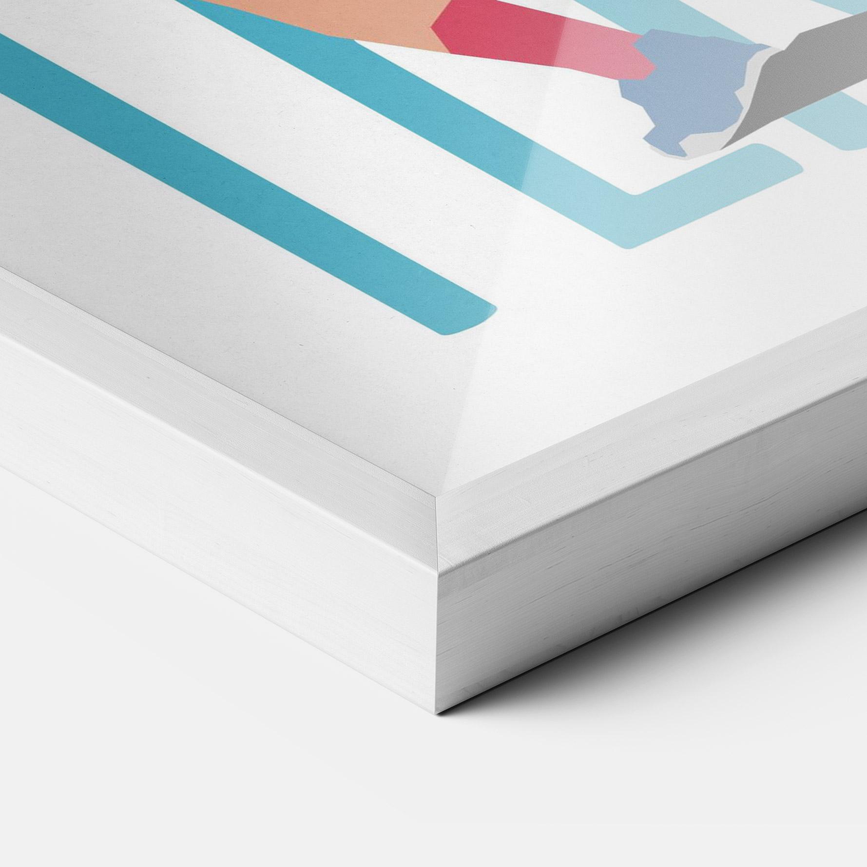 Poster Înrămat Tennis Ball Jump mockup 3