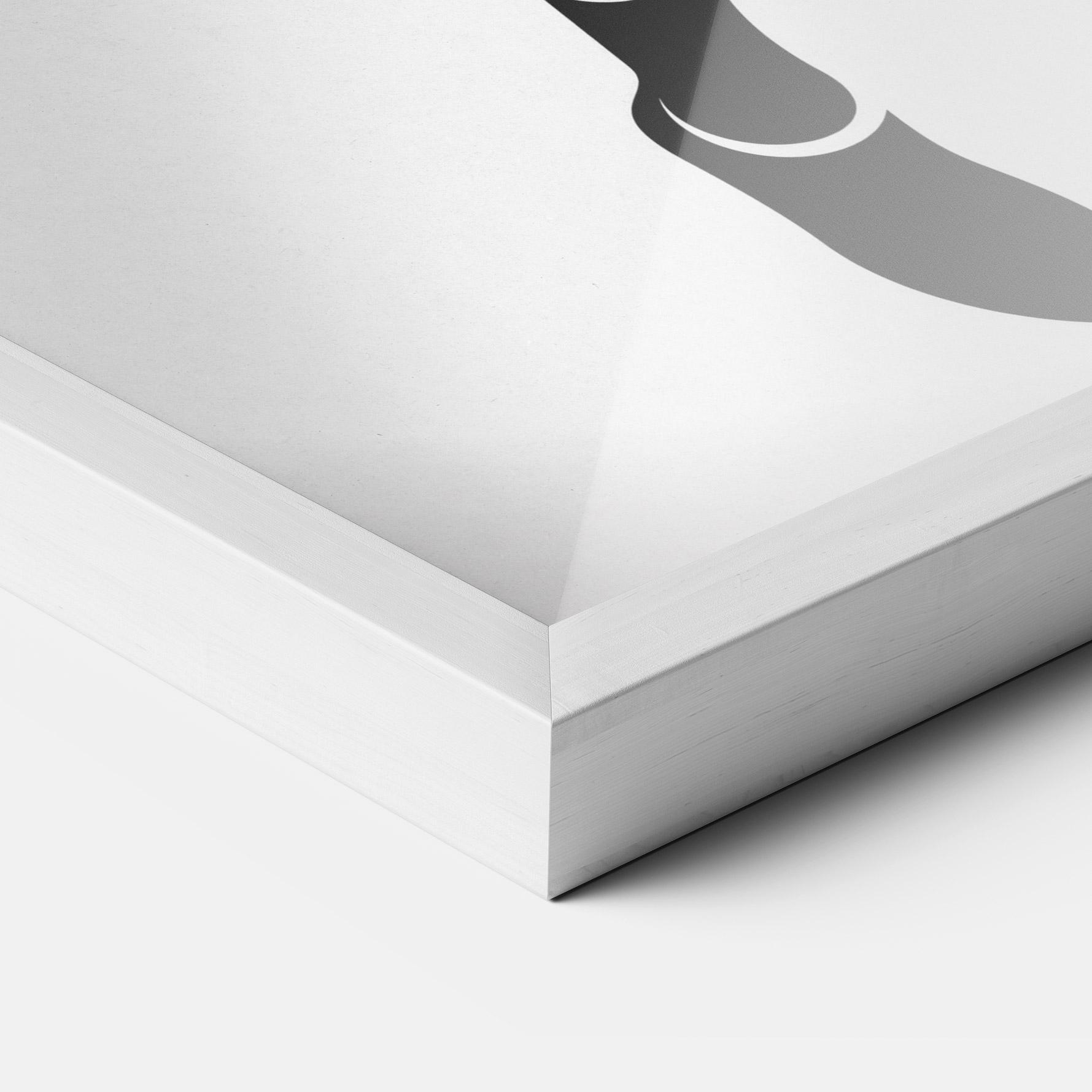 Poster Înrămat Tennis Player Line mockup 3