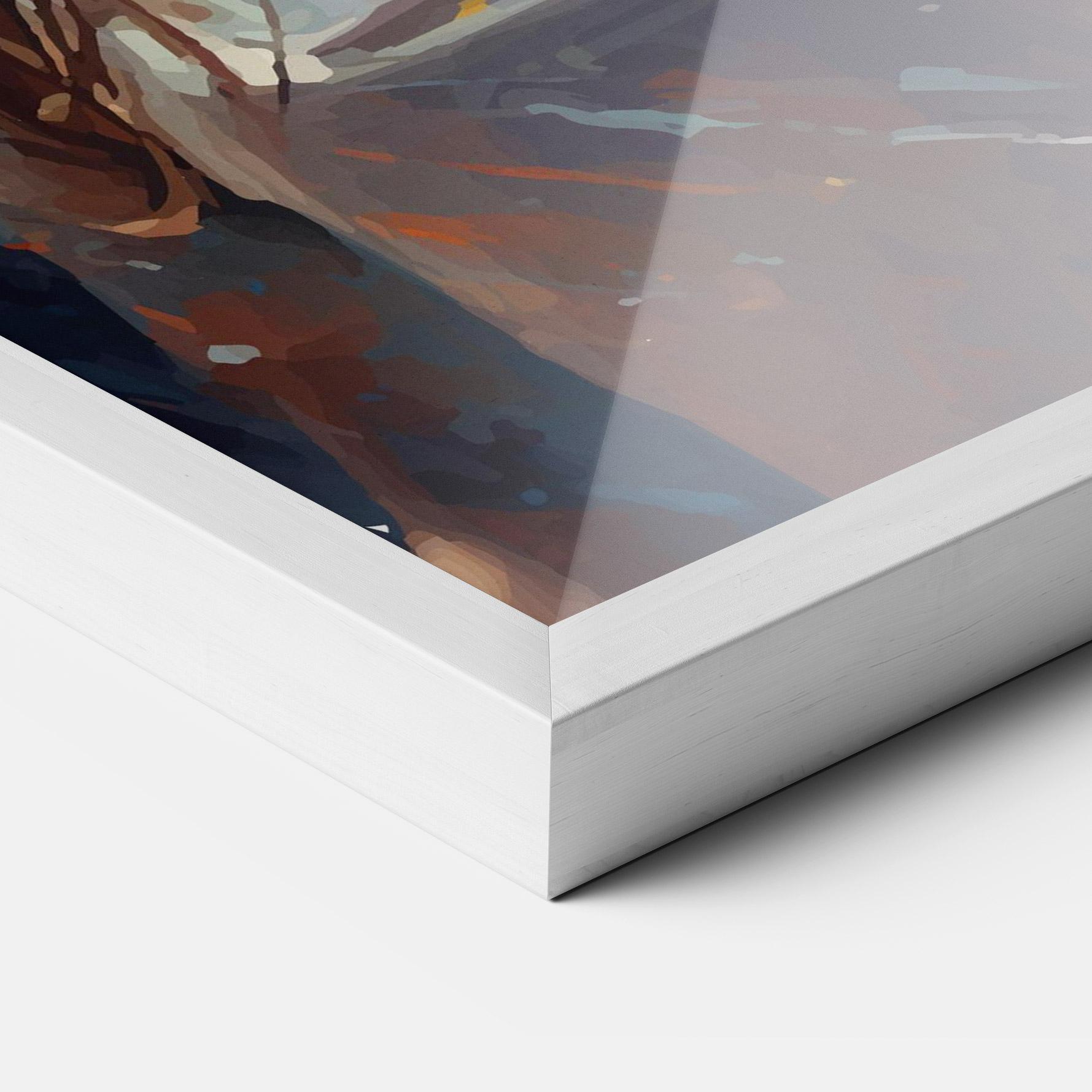 Poster Înrămat Tennis Pretty Girl mockup 3