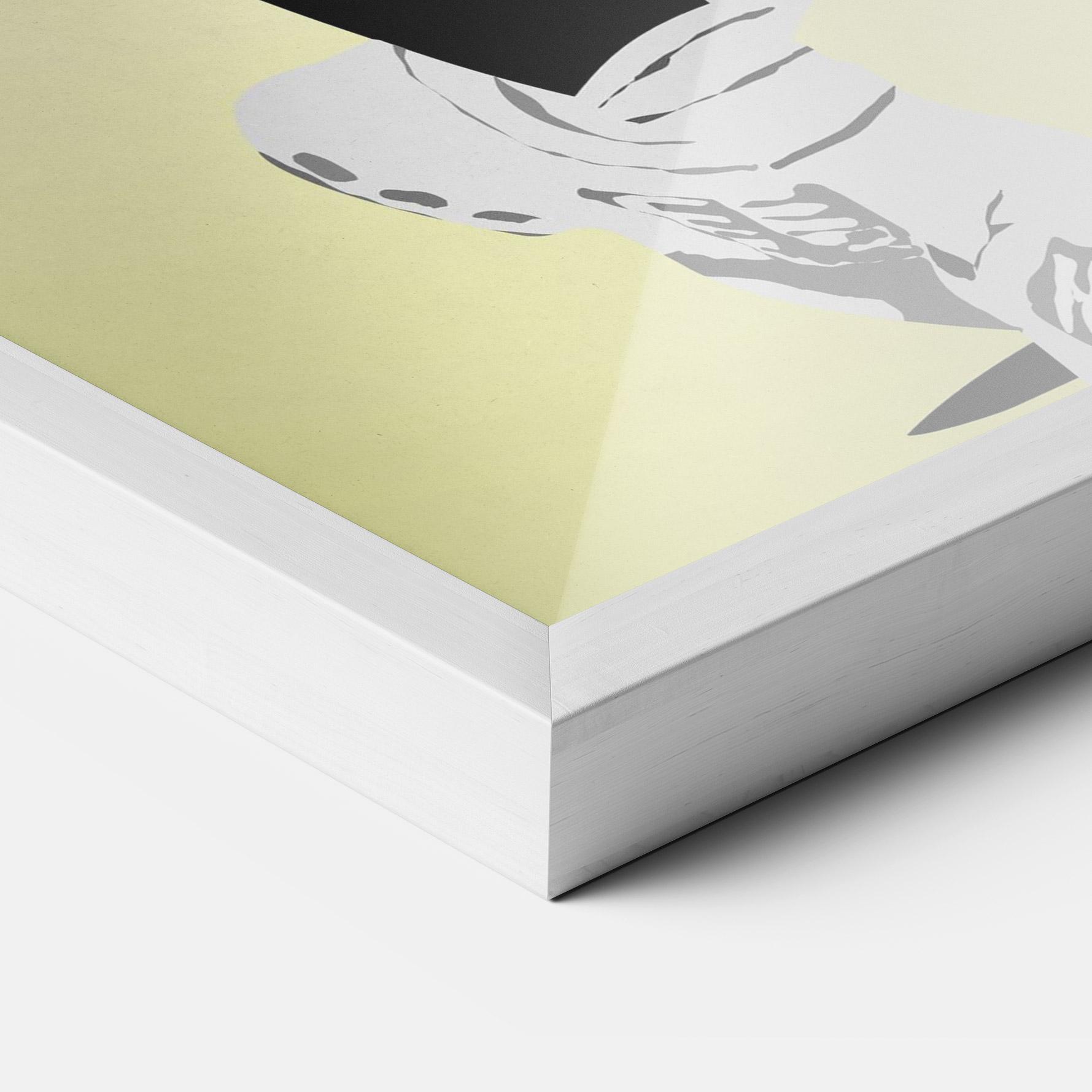 Poster Înrămat Yellow Light Tennis mockup 3