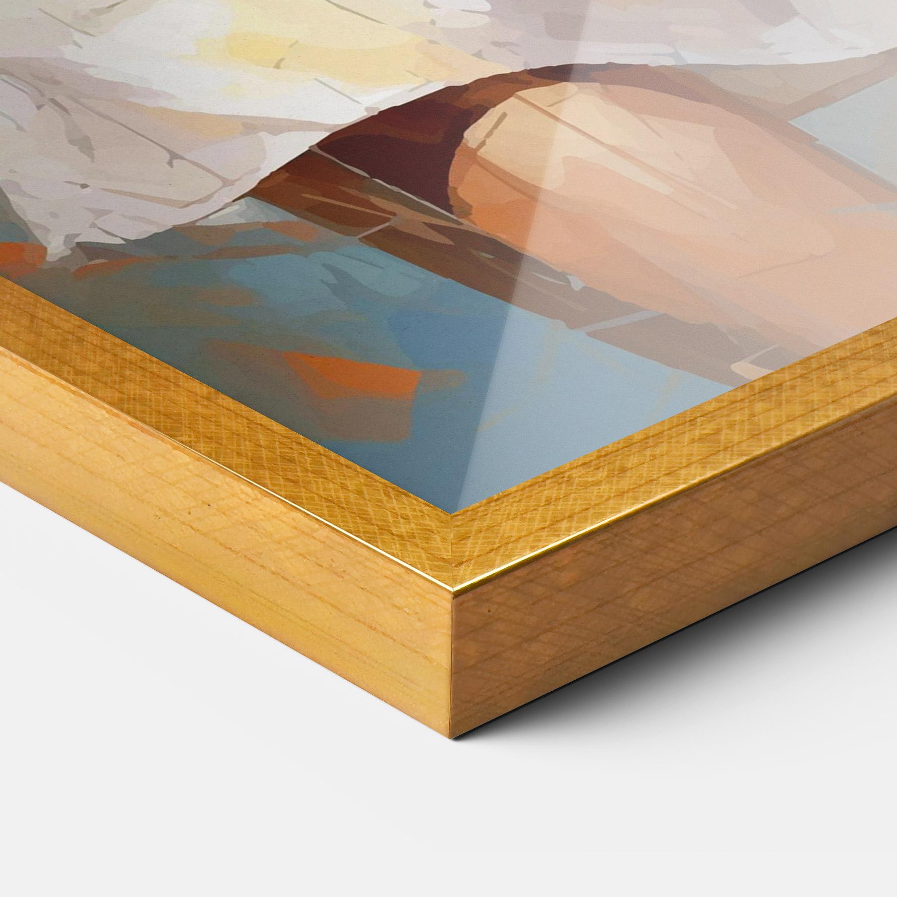 Poster Înrămat Blonde Tennis Girl mockup 3