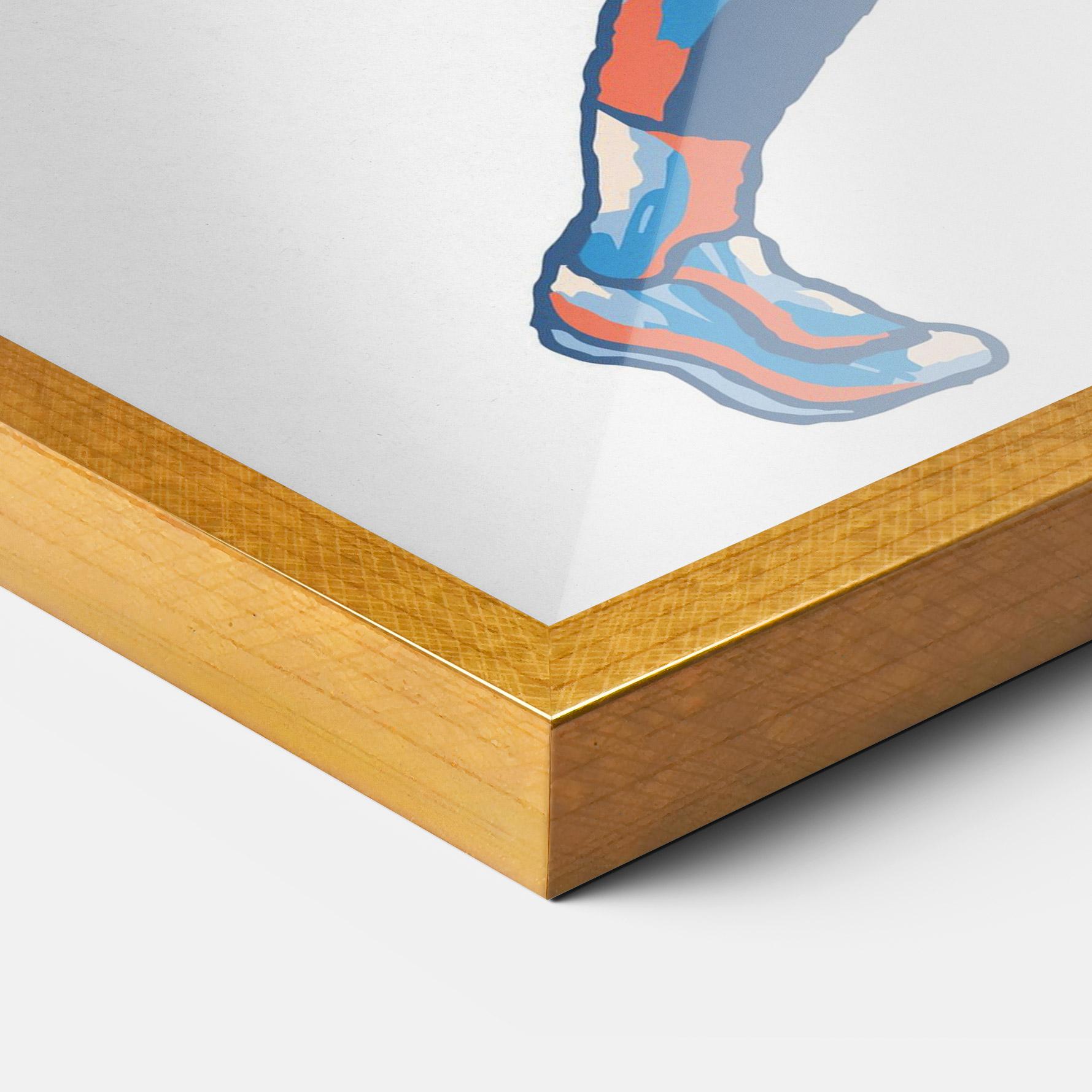 Poster Înrămat Blue Red Tennis mockup 3