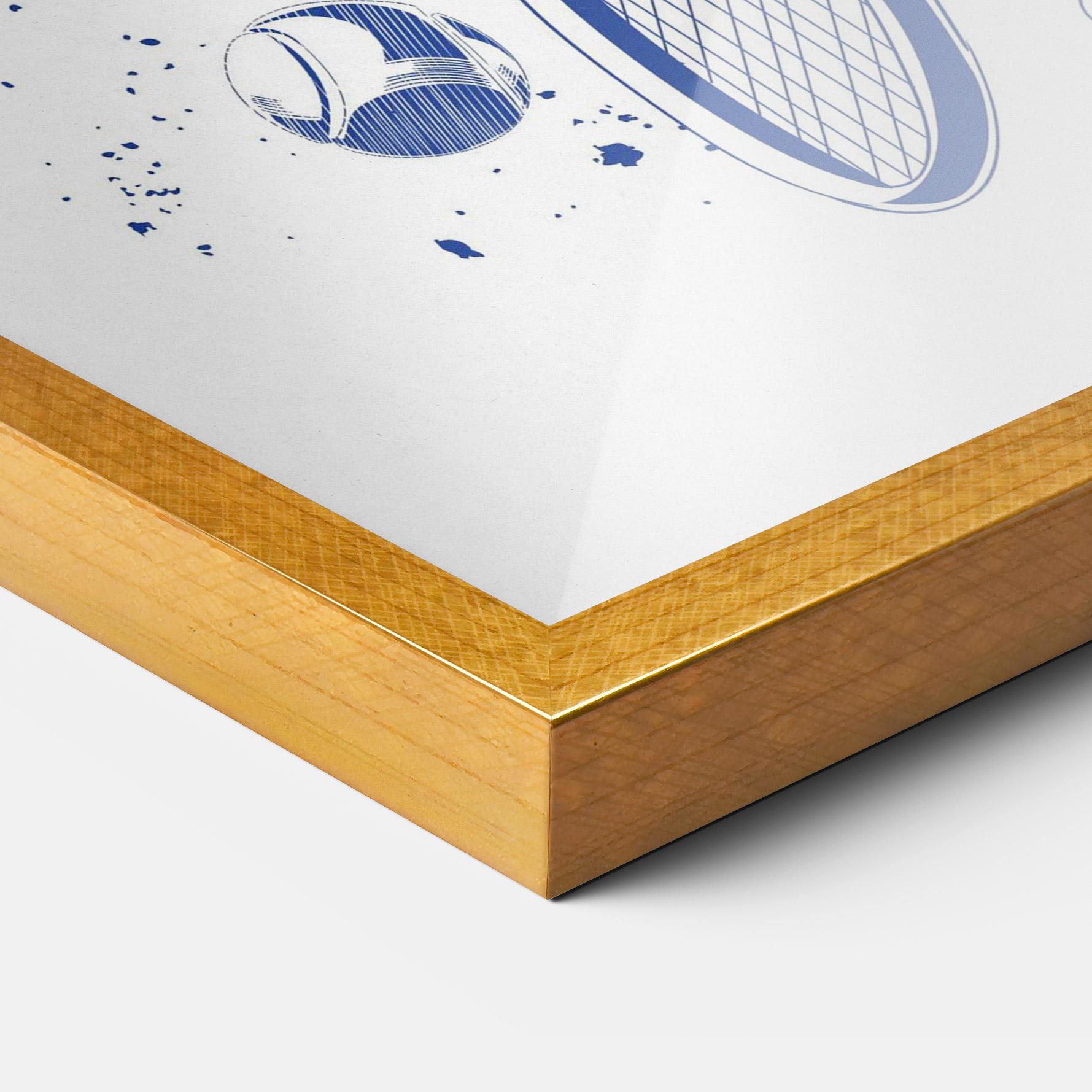 Poster Înrămat Blue Tennis mockup 3