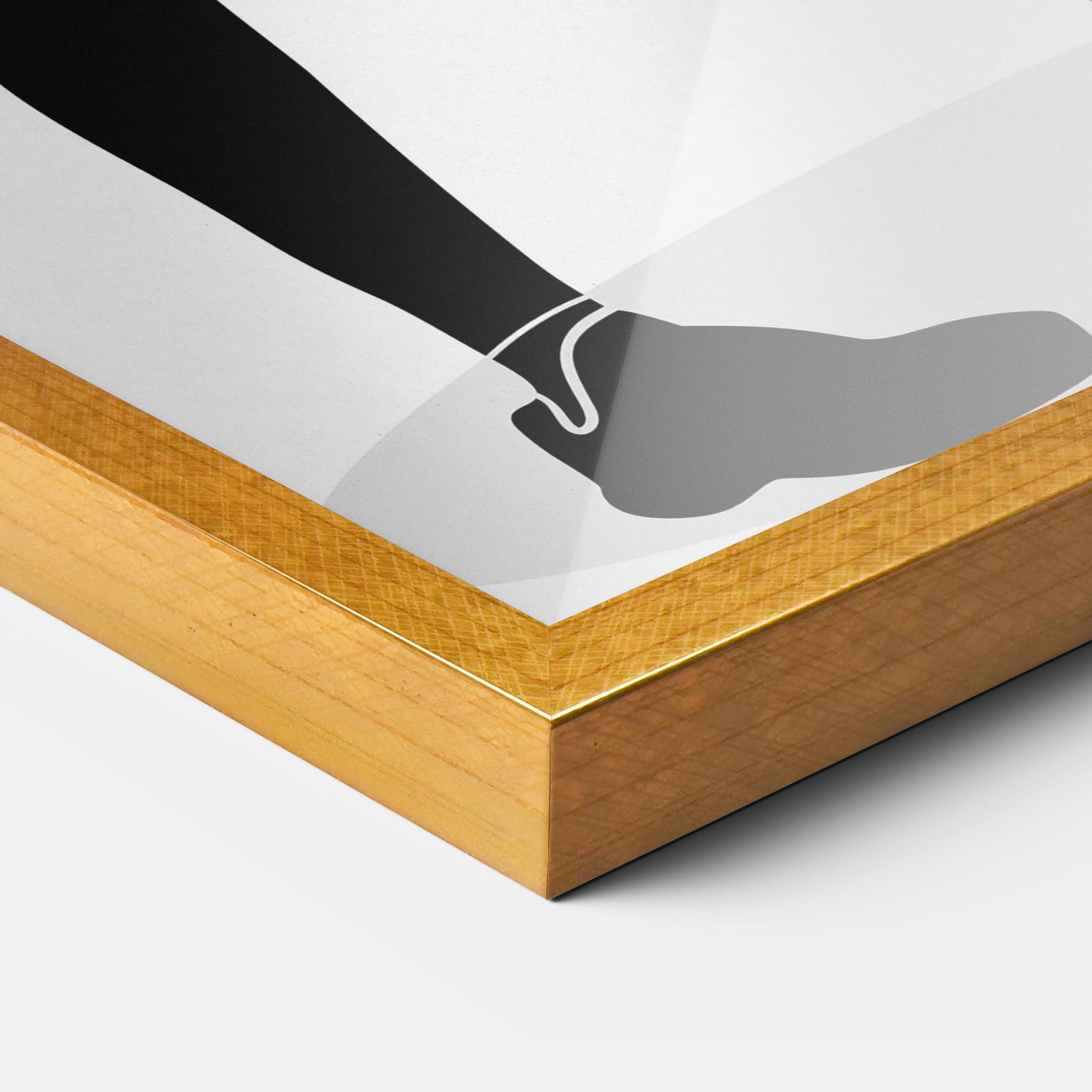 Poster Înrămat Female Tennis Player mockup 3