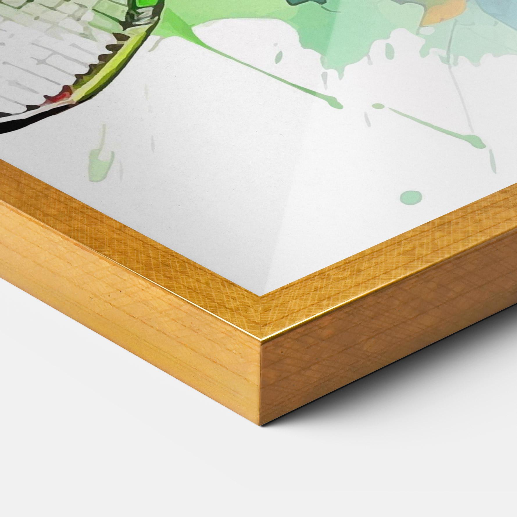 Poster Înrămat Green Blue Tennis mockup 3